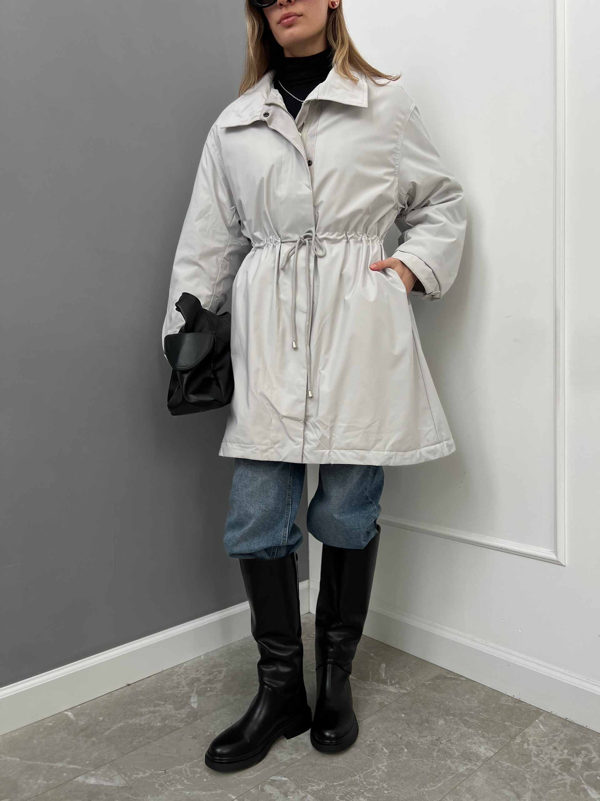 Куртка 33 Code 9120 средняя длина затяжка на талии