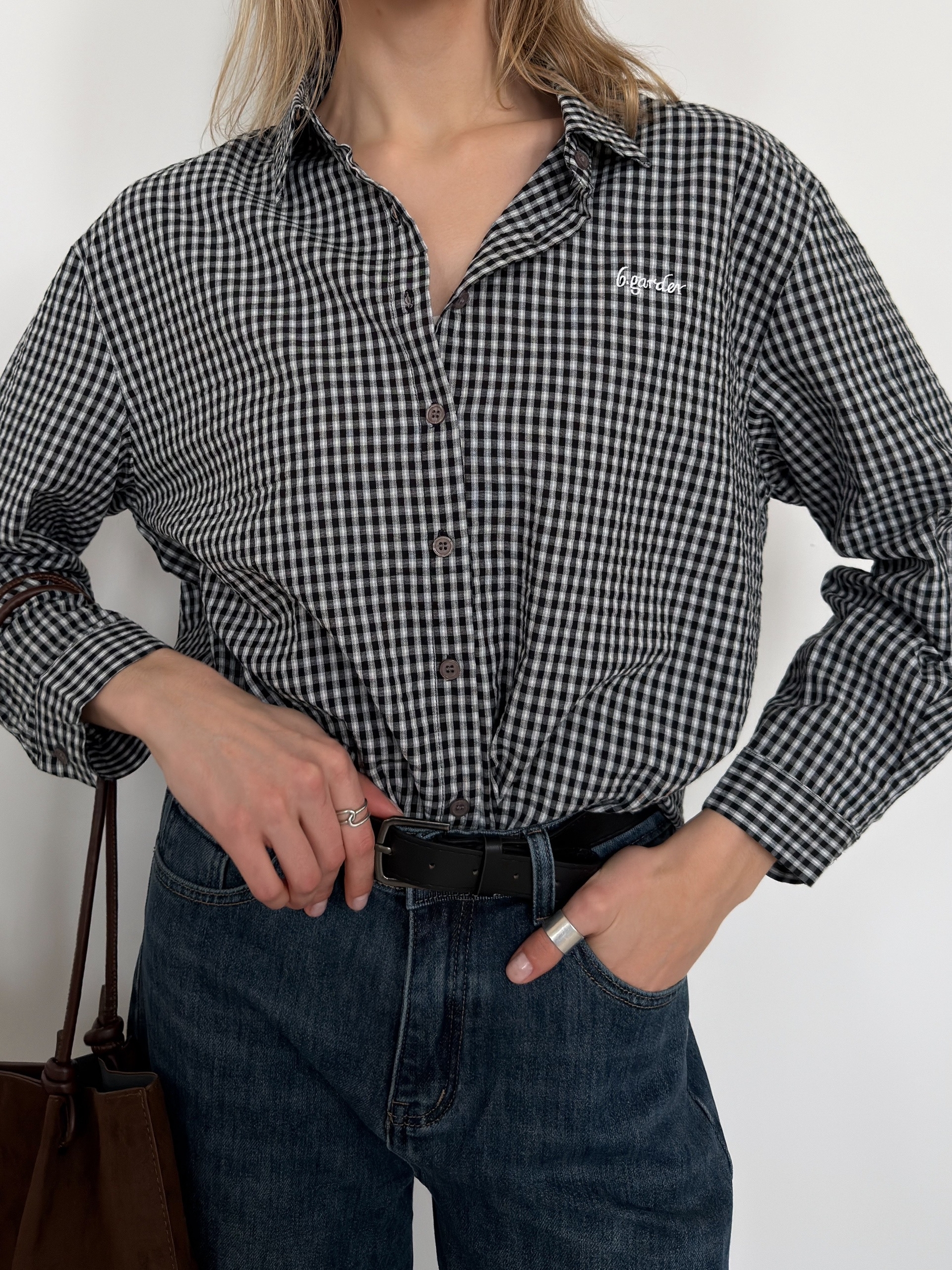 Рубашка blueberry 2661 клетка