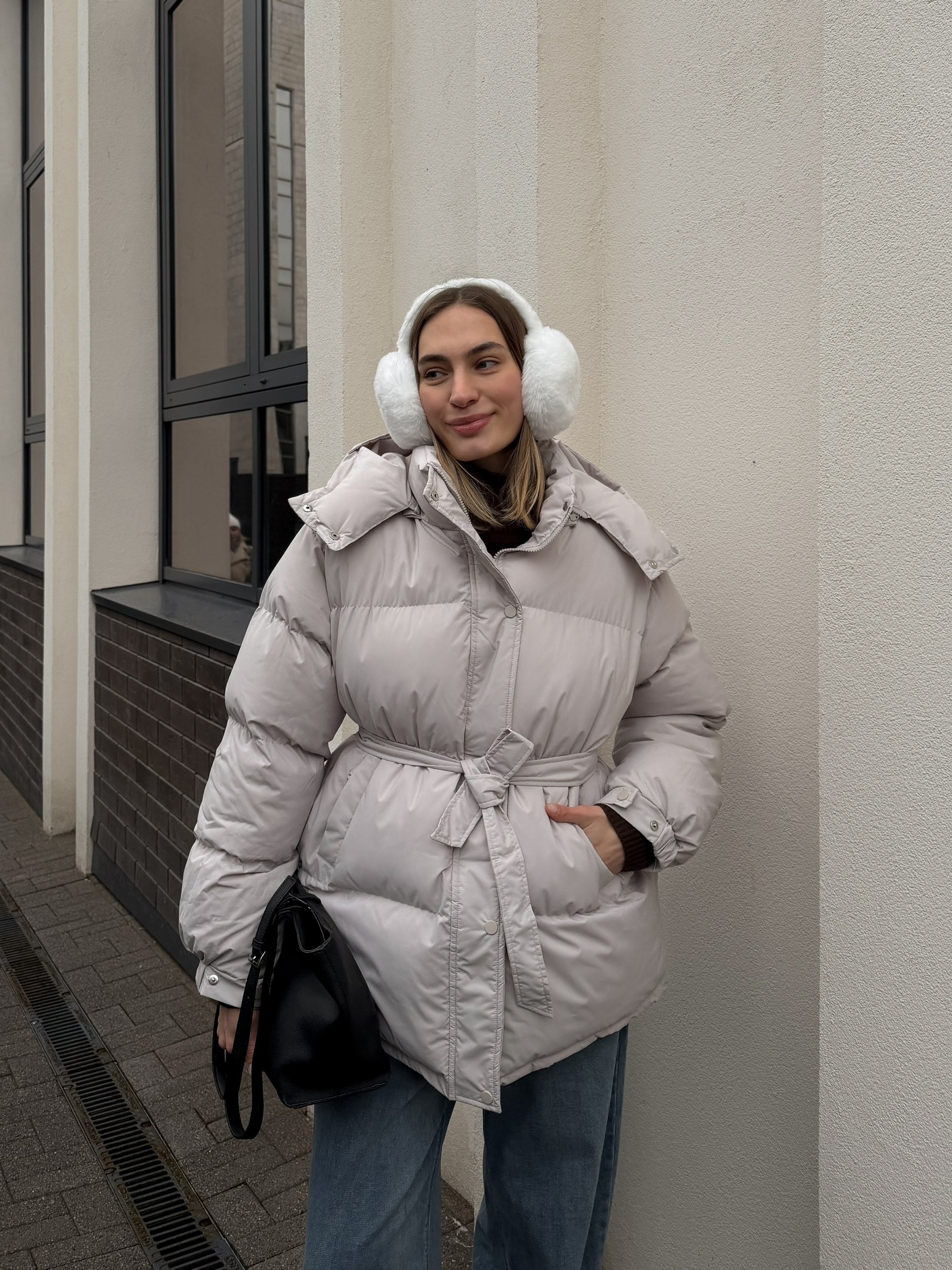 Куртка W5928 с поясом