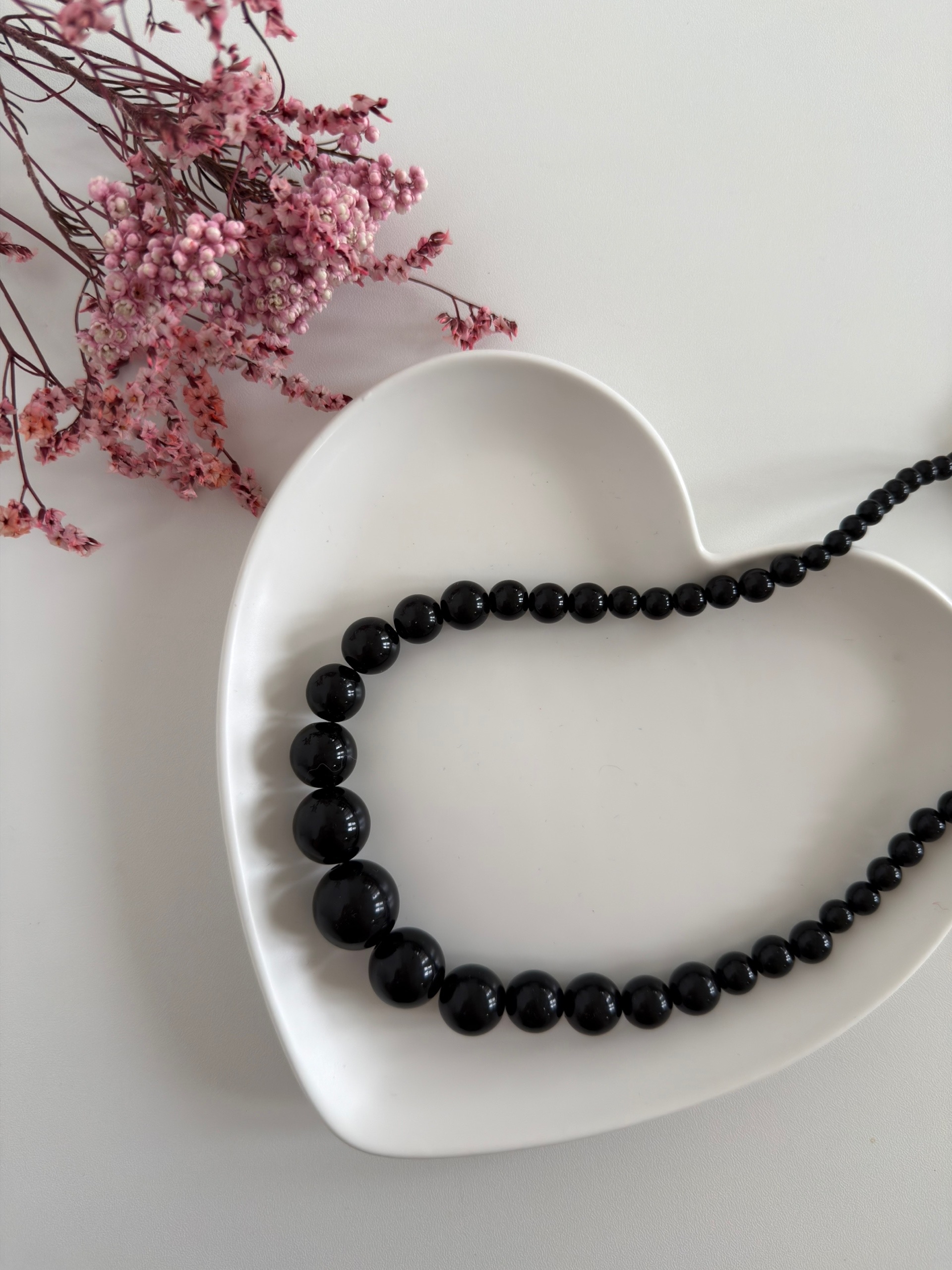 Бусы горох разные бусины