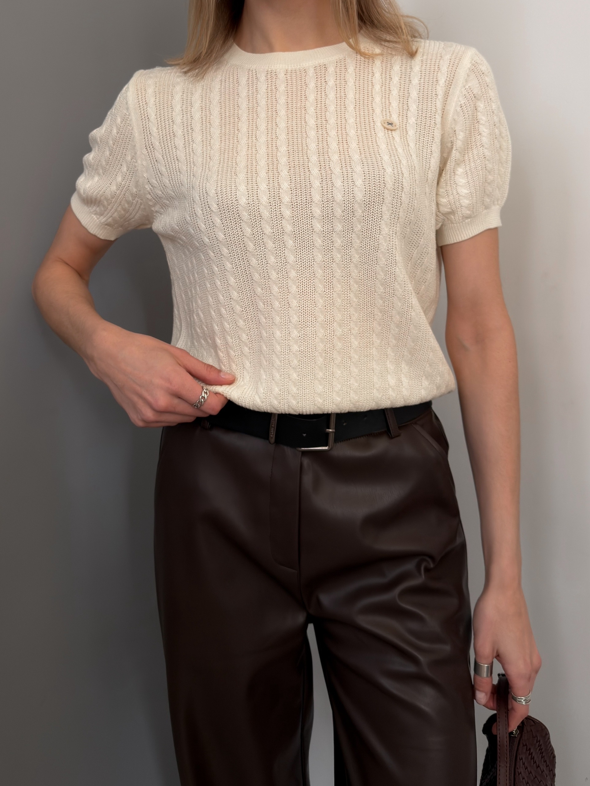 Поло JOJO A813 нашивка бантик