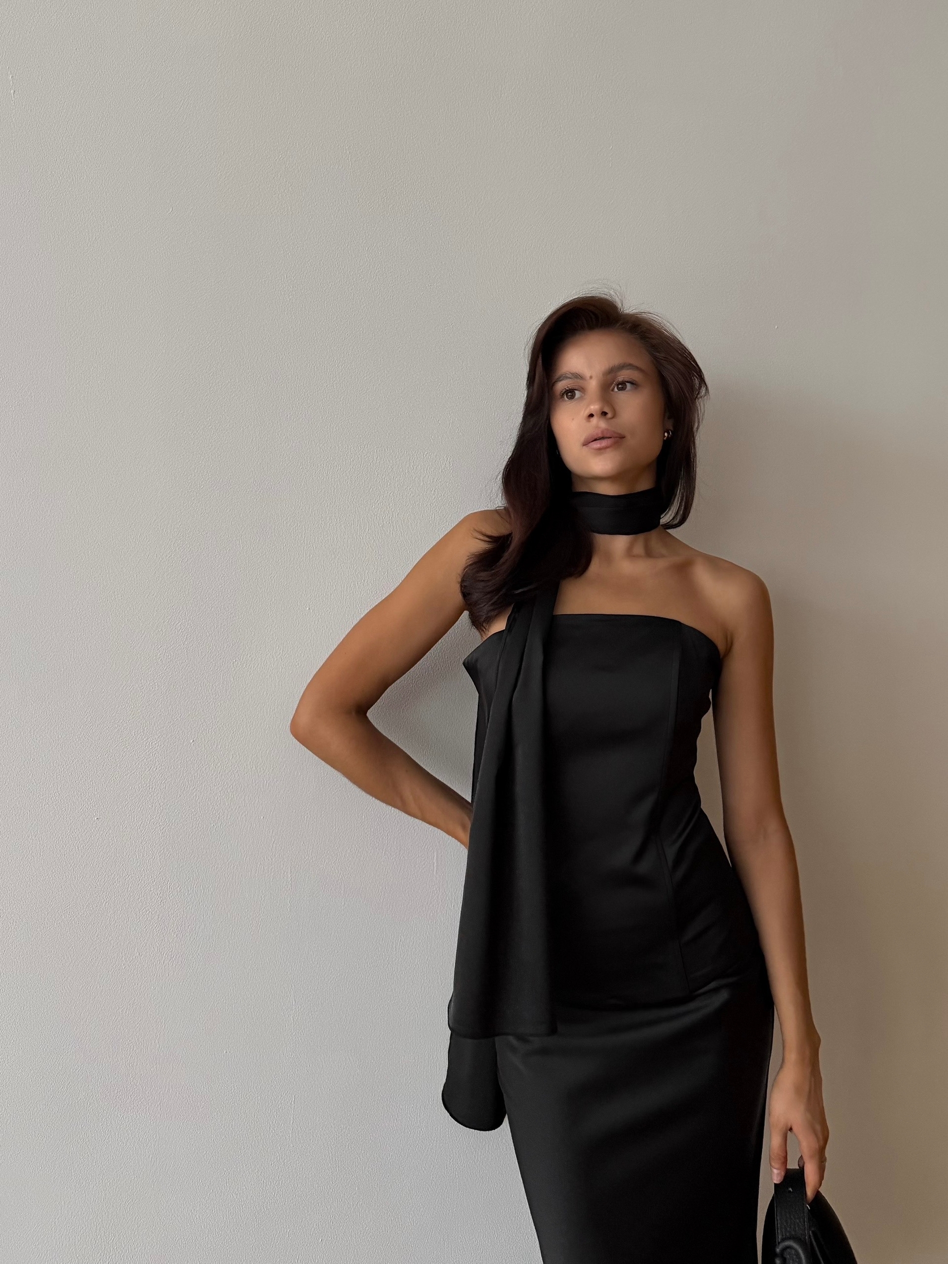 Костюм Tyga корсет на шнуровке+юбка+шарф