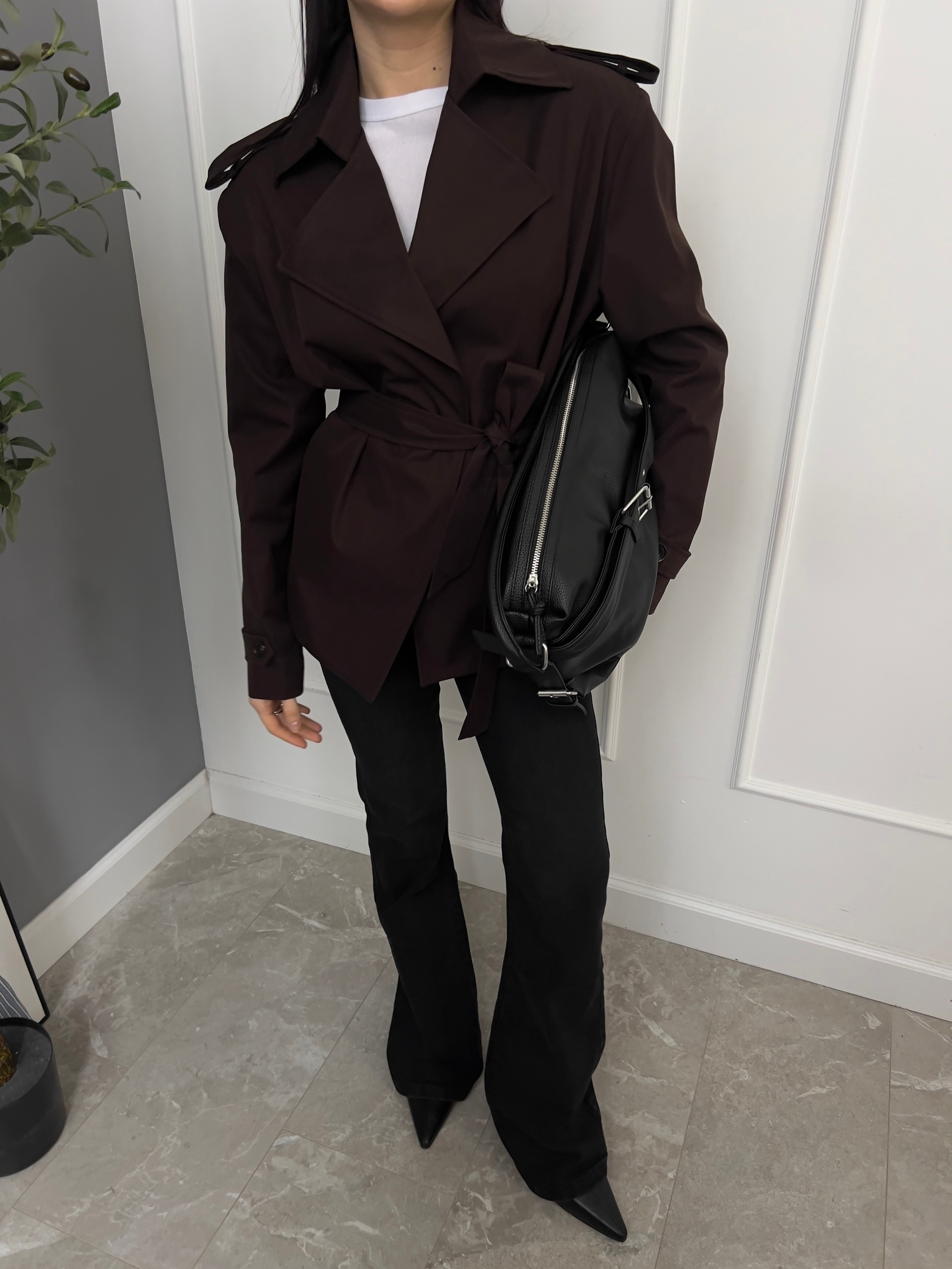 Тренч AURA 219 укороченный