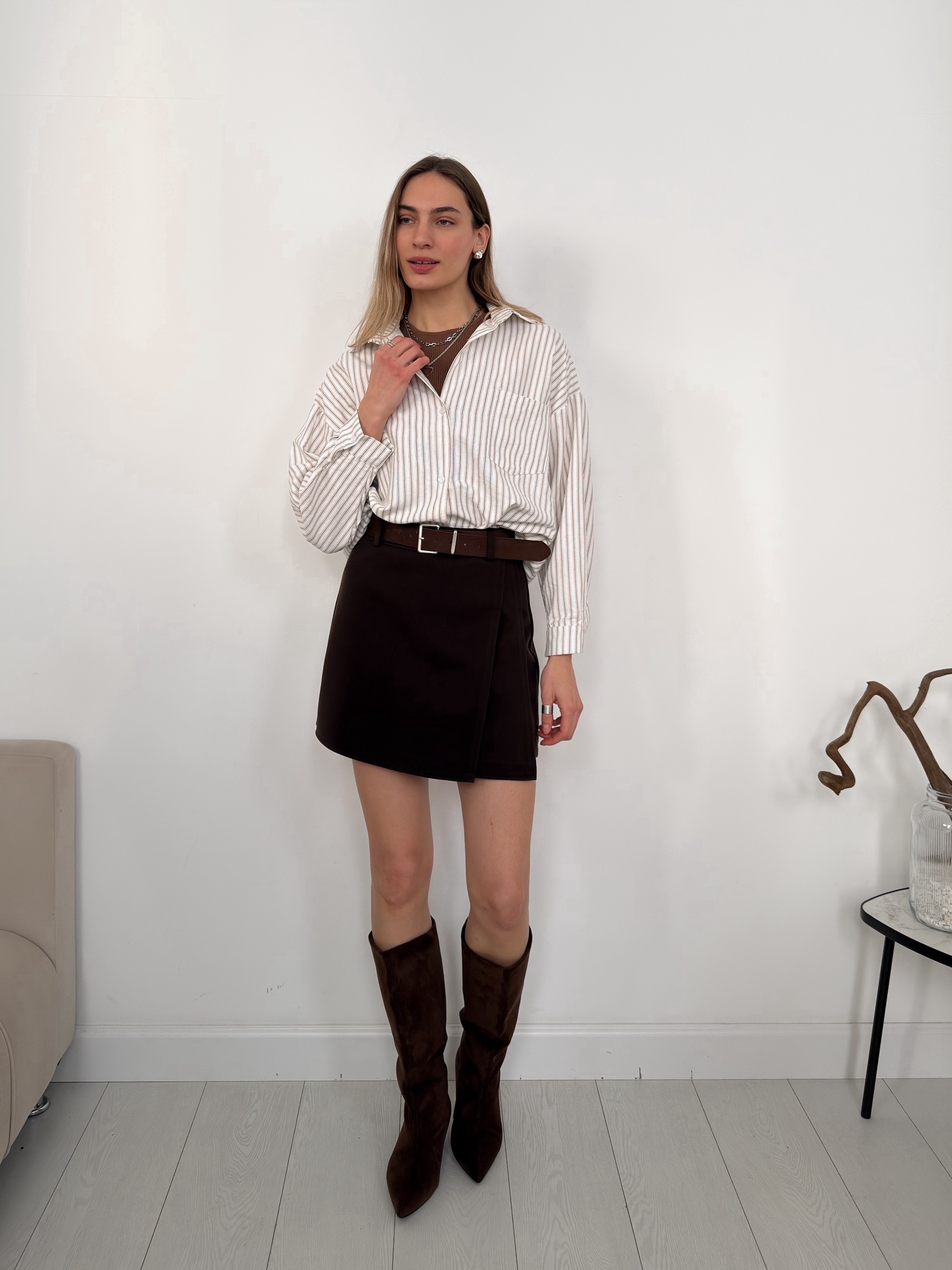 Рубашка Chuangxijidi 9791 в полоску