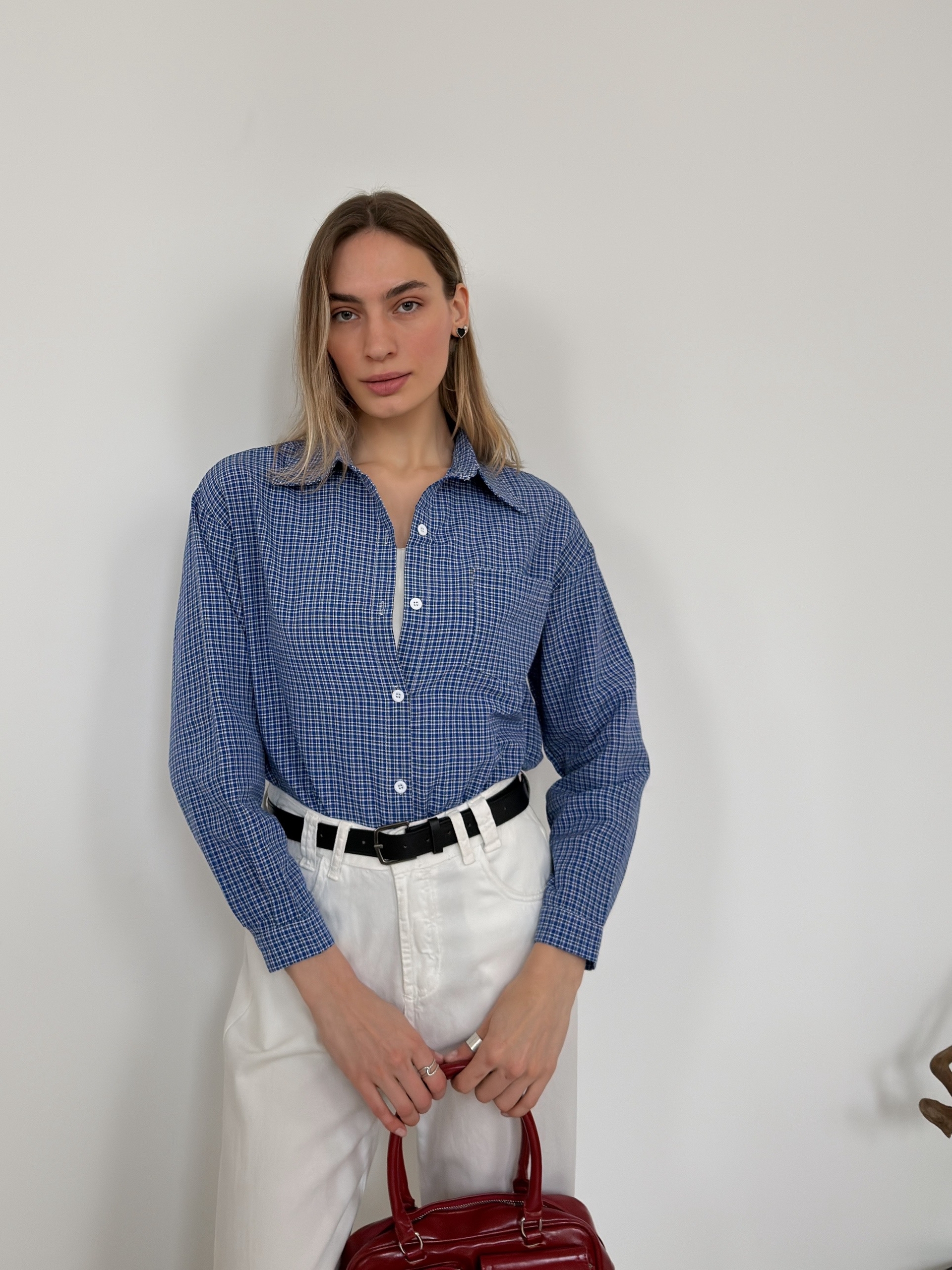 Рубашка клетка Manjian 2628