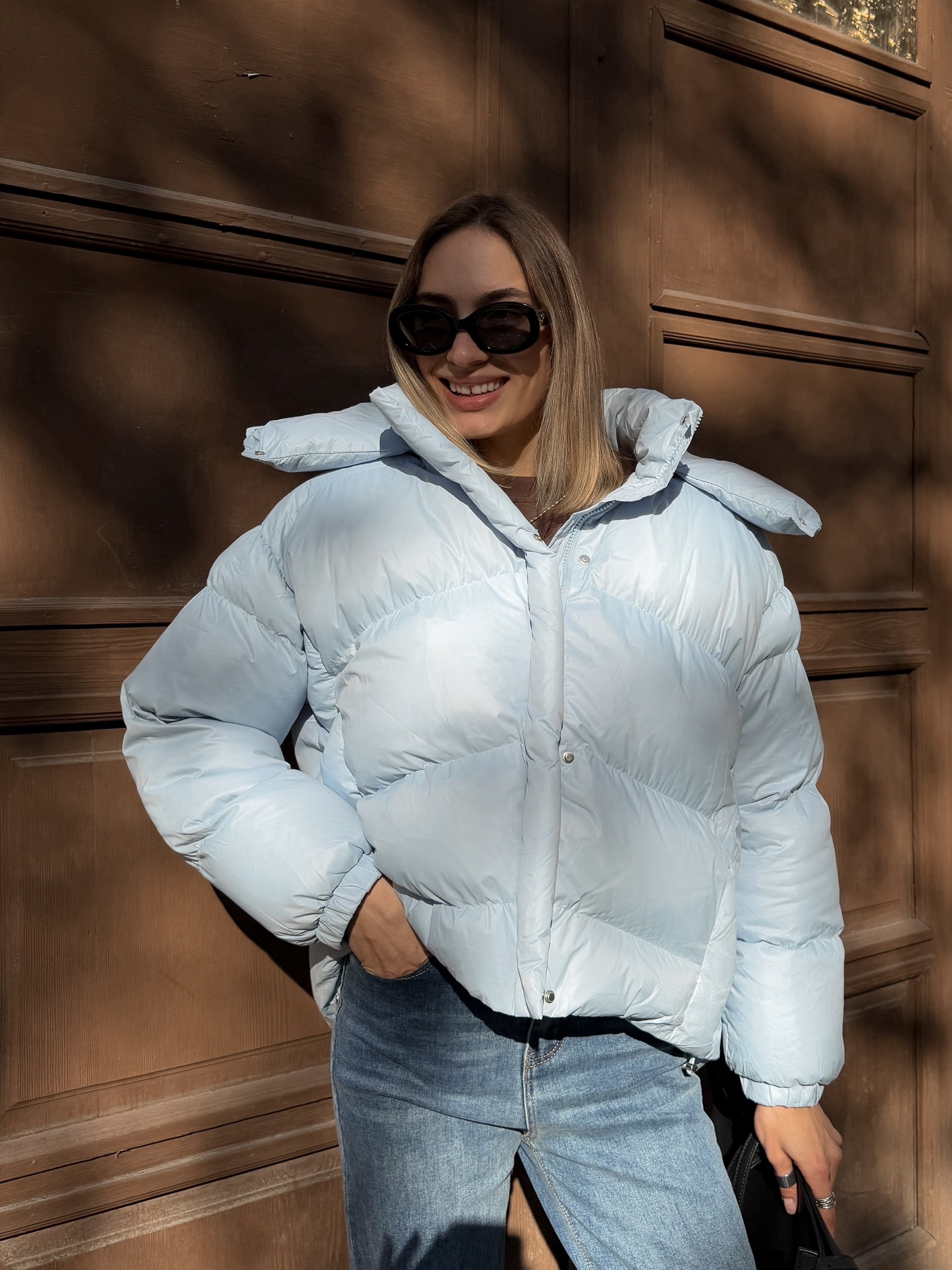 Куртка PERFECT A001 короткая на затяжке