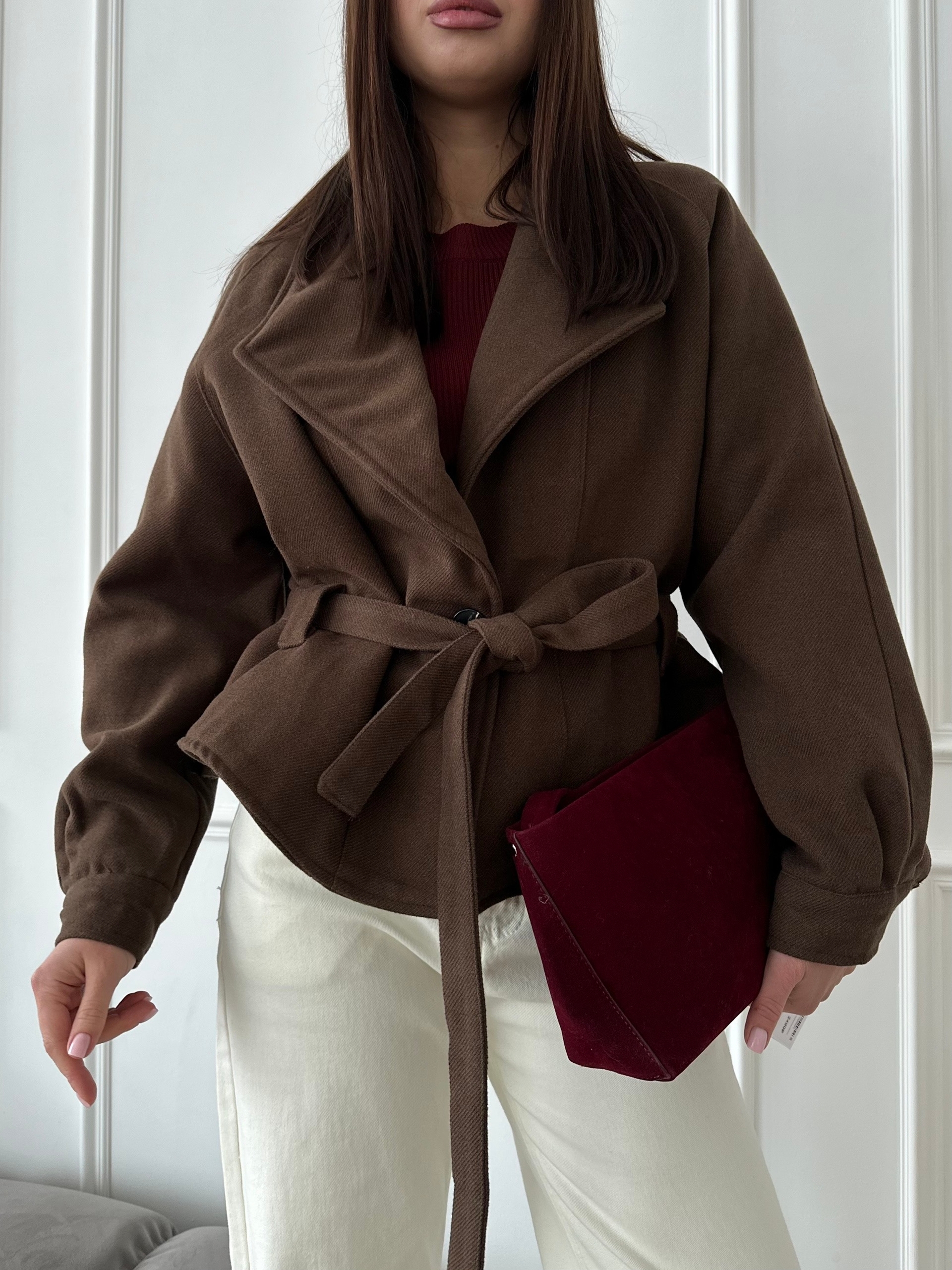 Пальто короткое 8859 XLDIAN