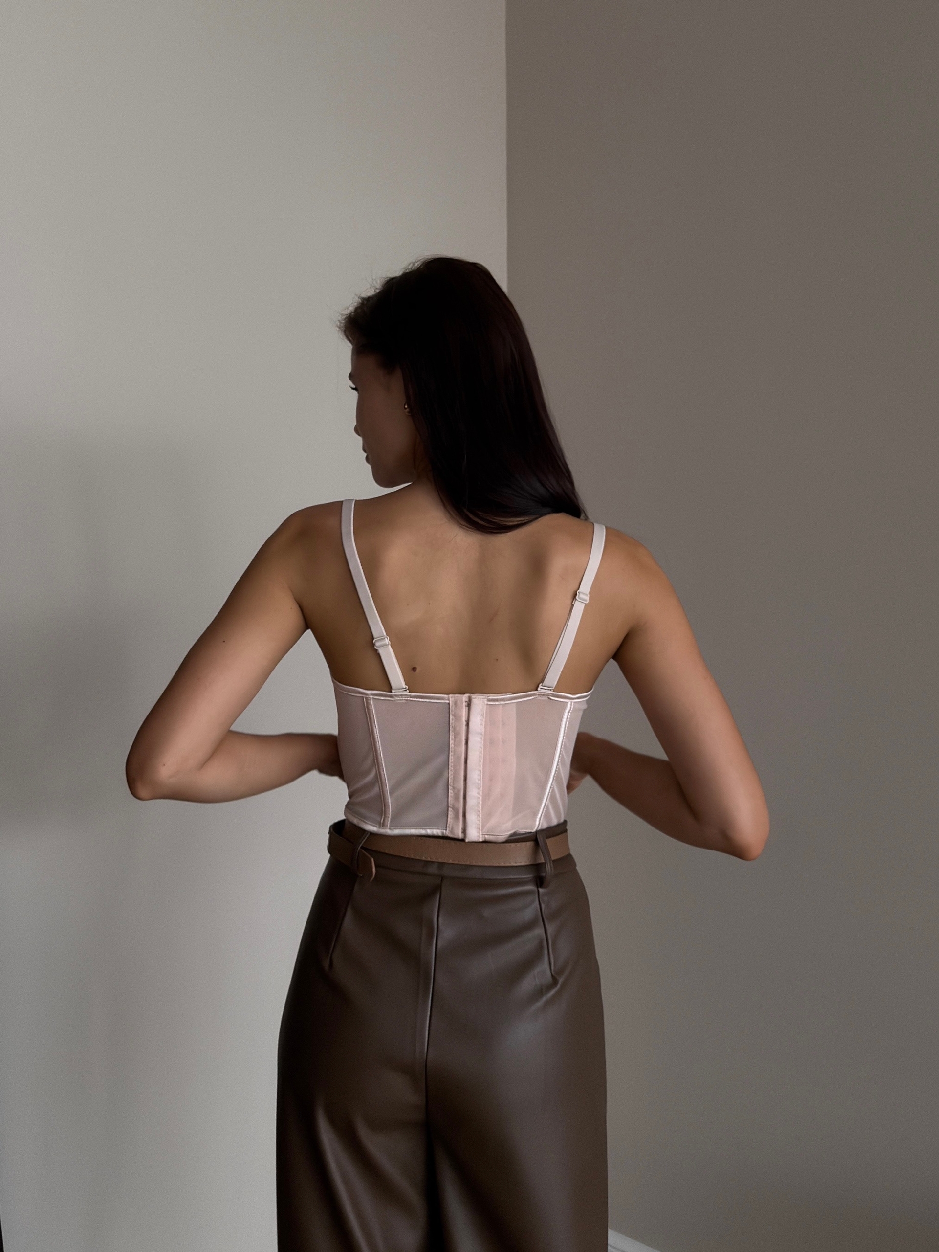 Корсет 9951 кружево+паетки