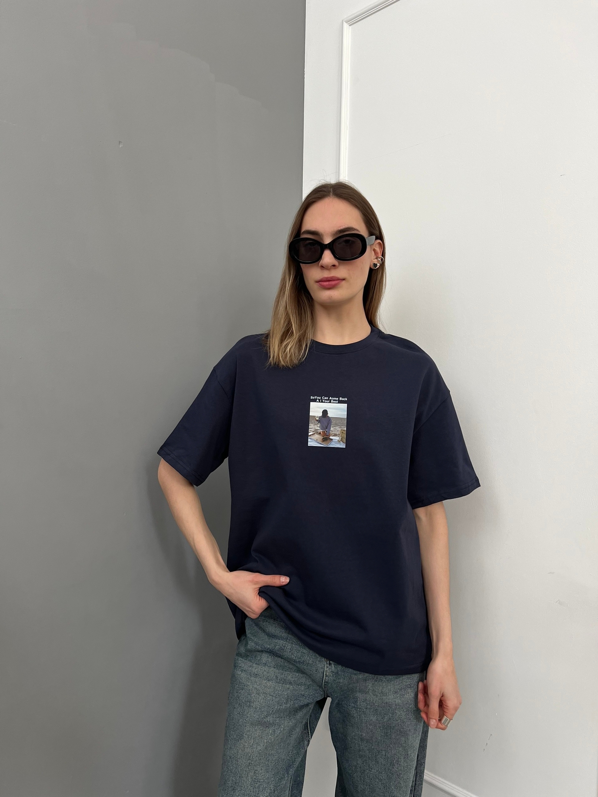 Футболка Korea 7763 девушка