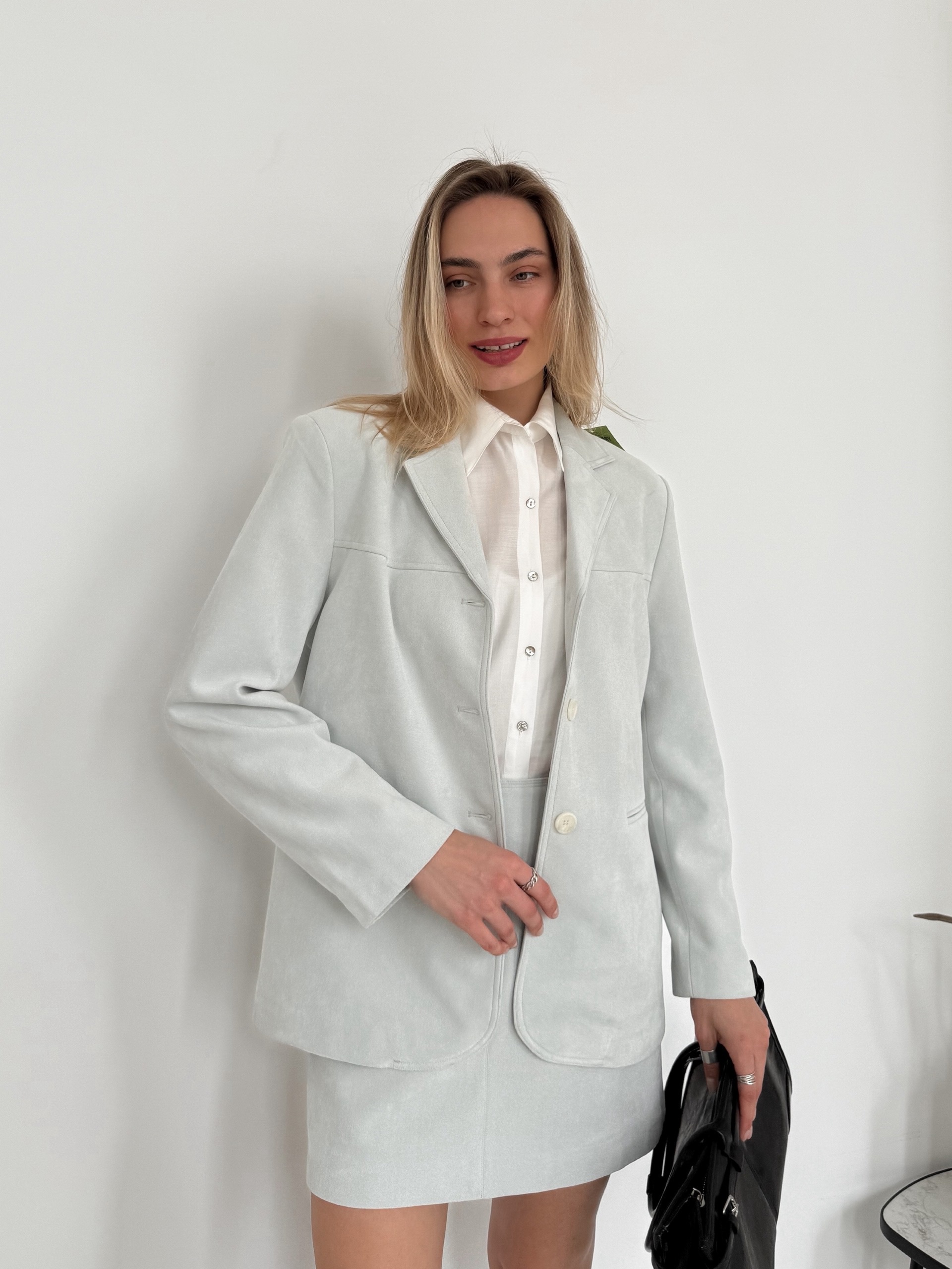 Костюм Fashion замша жакет+юбка мини