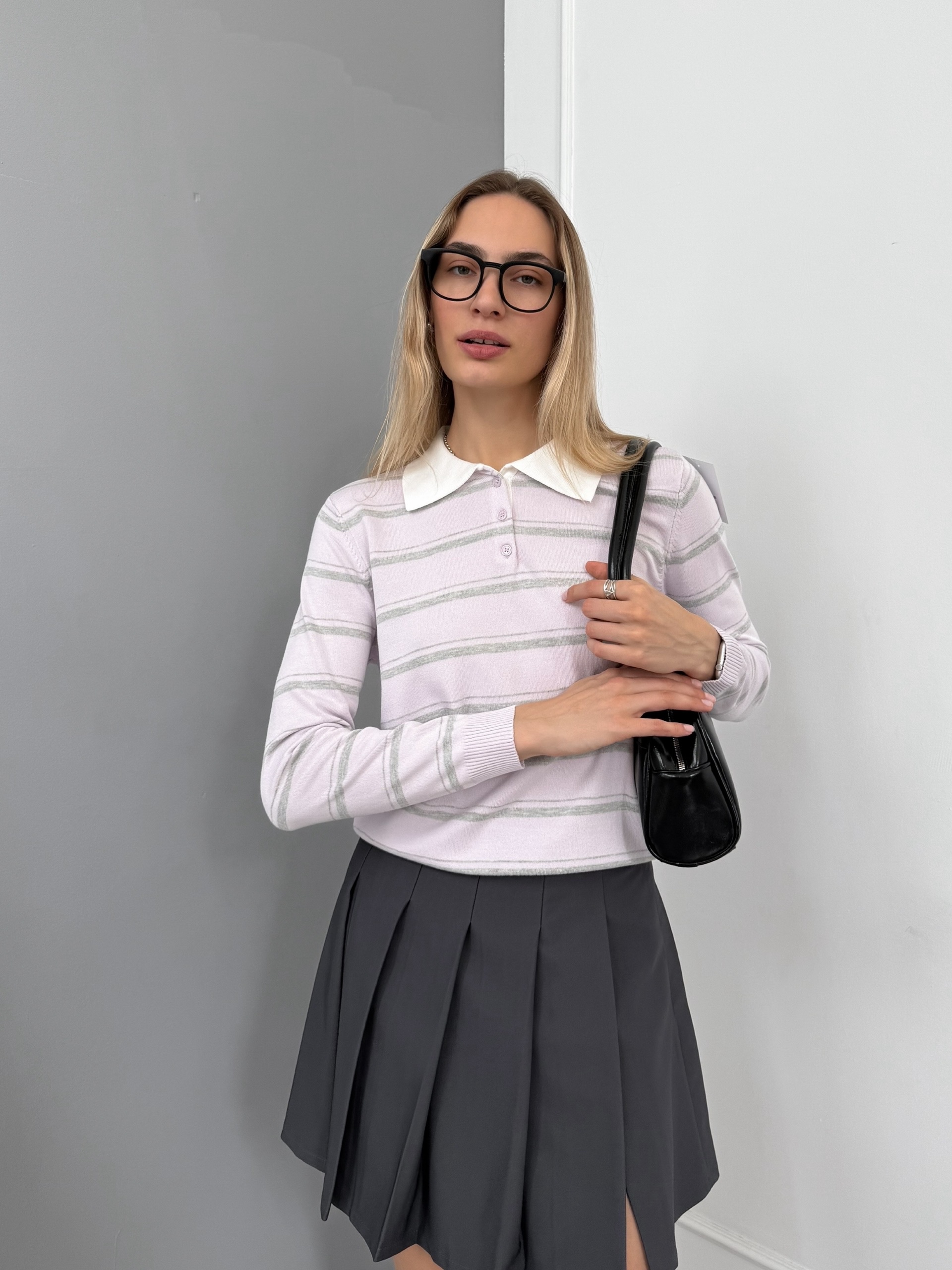 Поло 455 трикотаж полоска