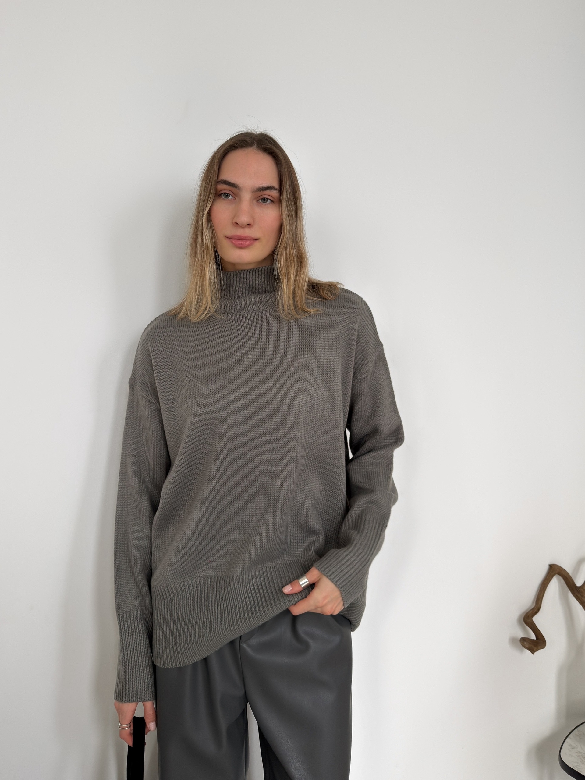 Джемпер NJ 20155 ворот рубчик