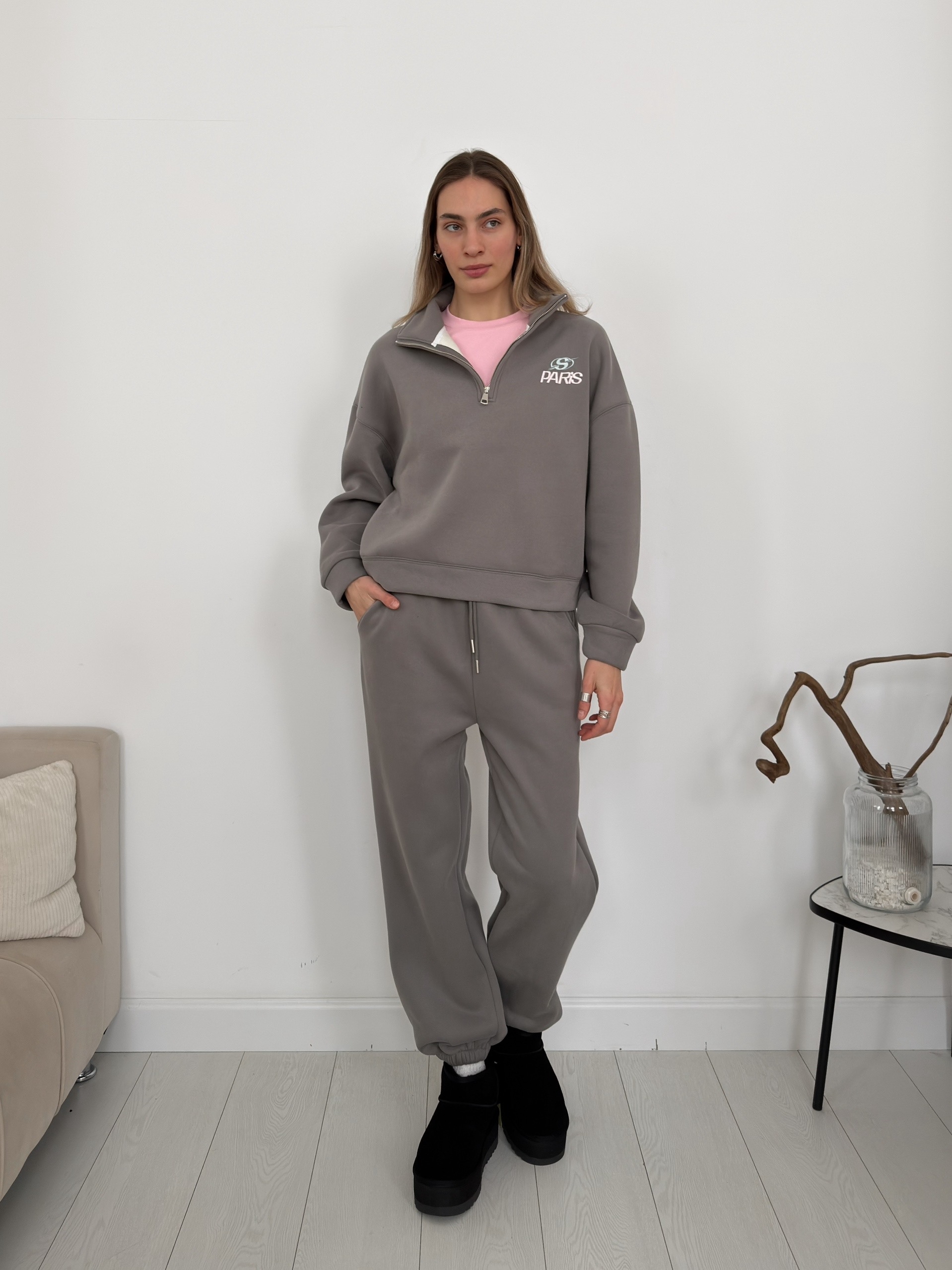 Костюм Korea 3075 Paris ворот на замке флис