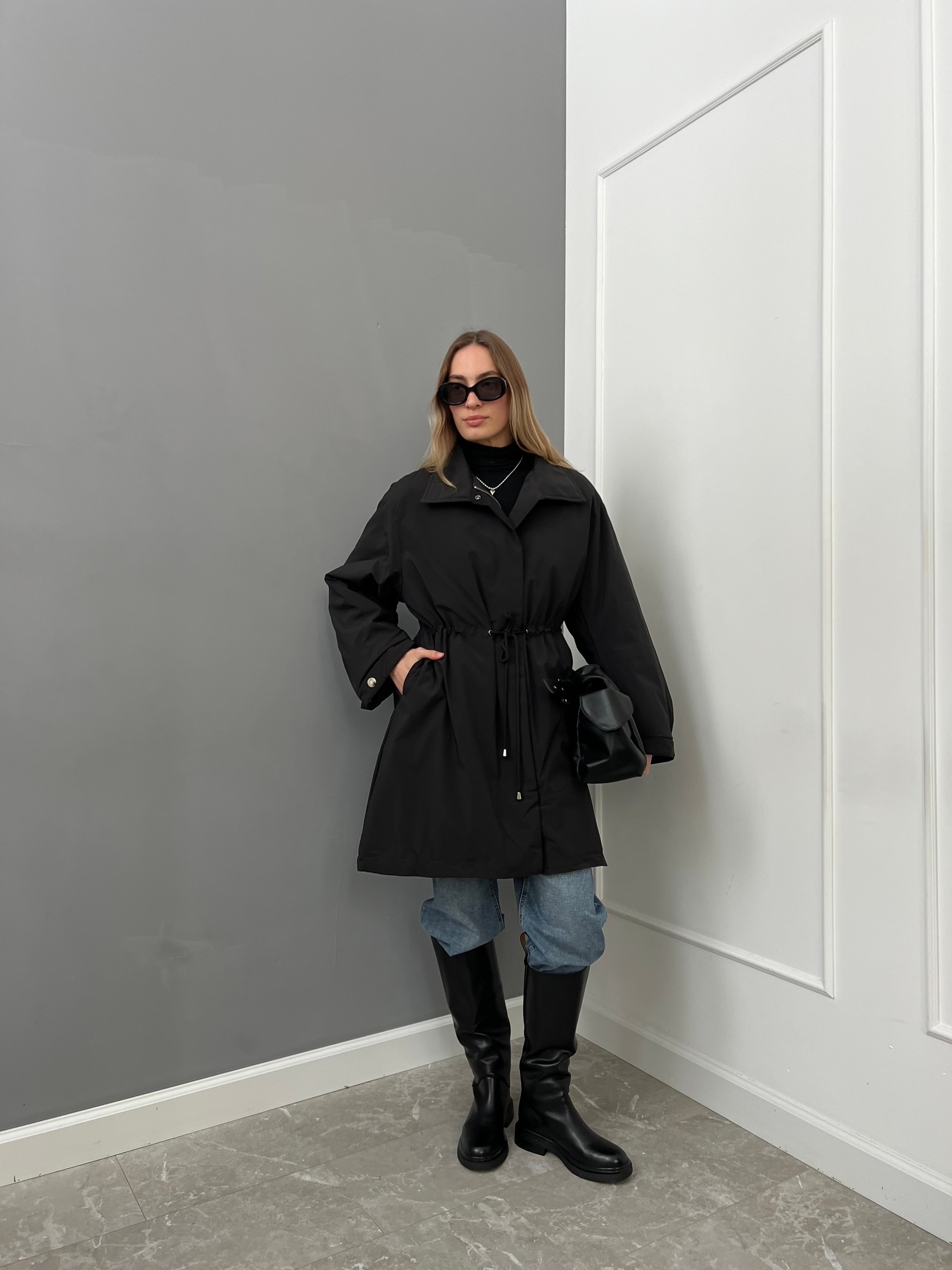 Куртка 33 Code 9120 средняя длина затяжка на талии