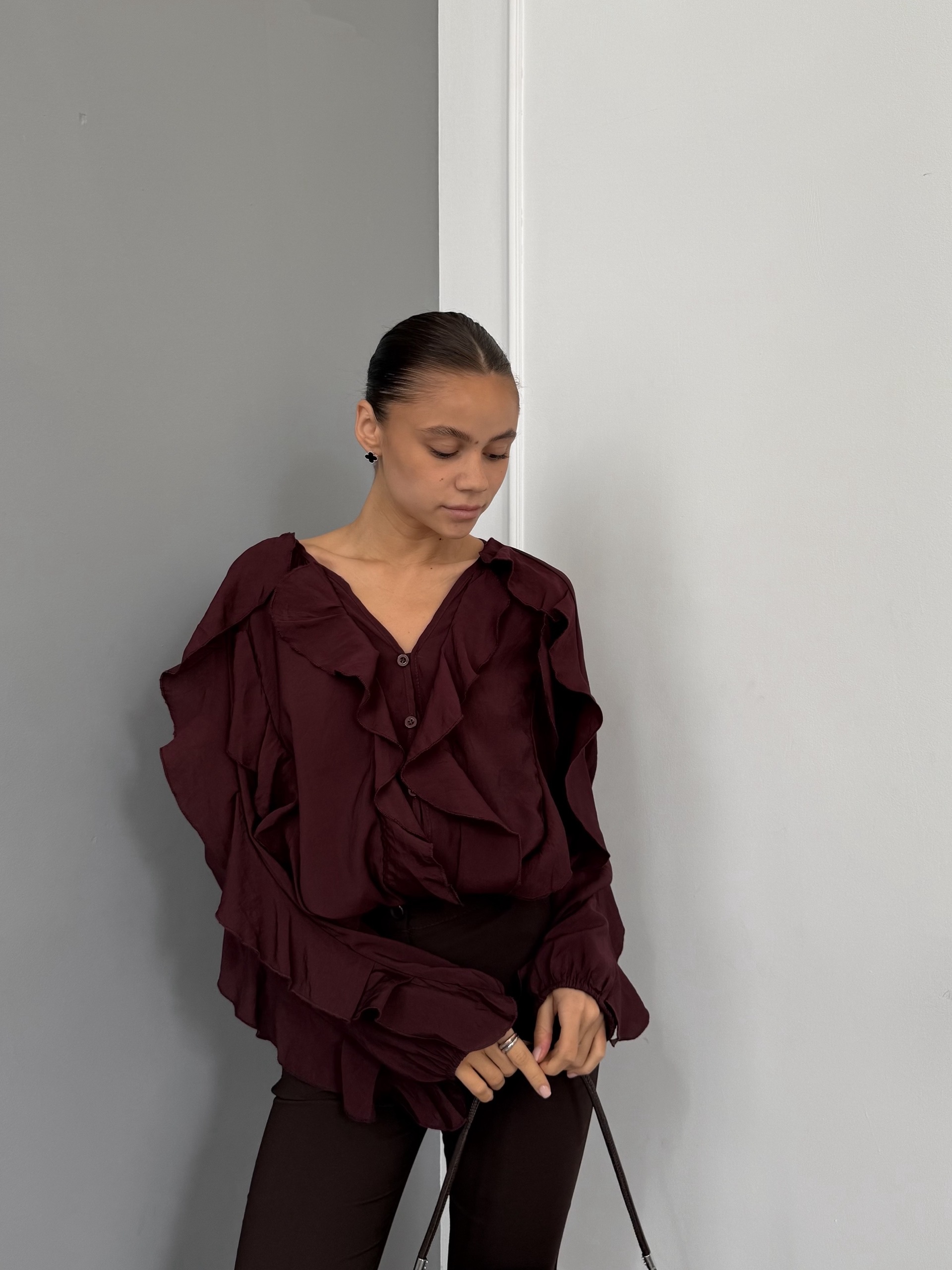 Блузка Fashion 25126 хб рюши