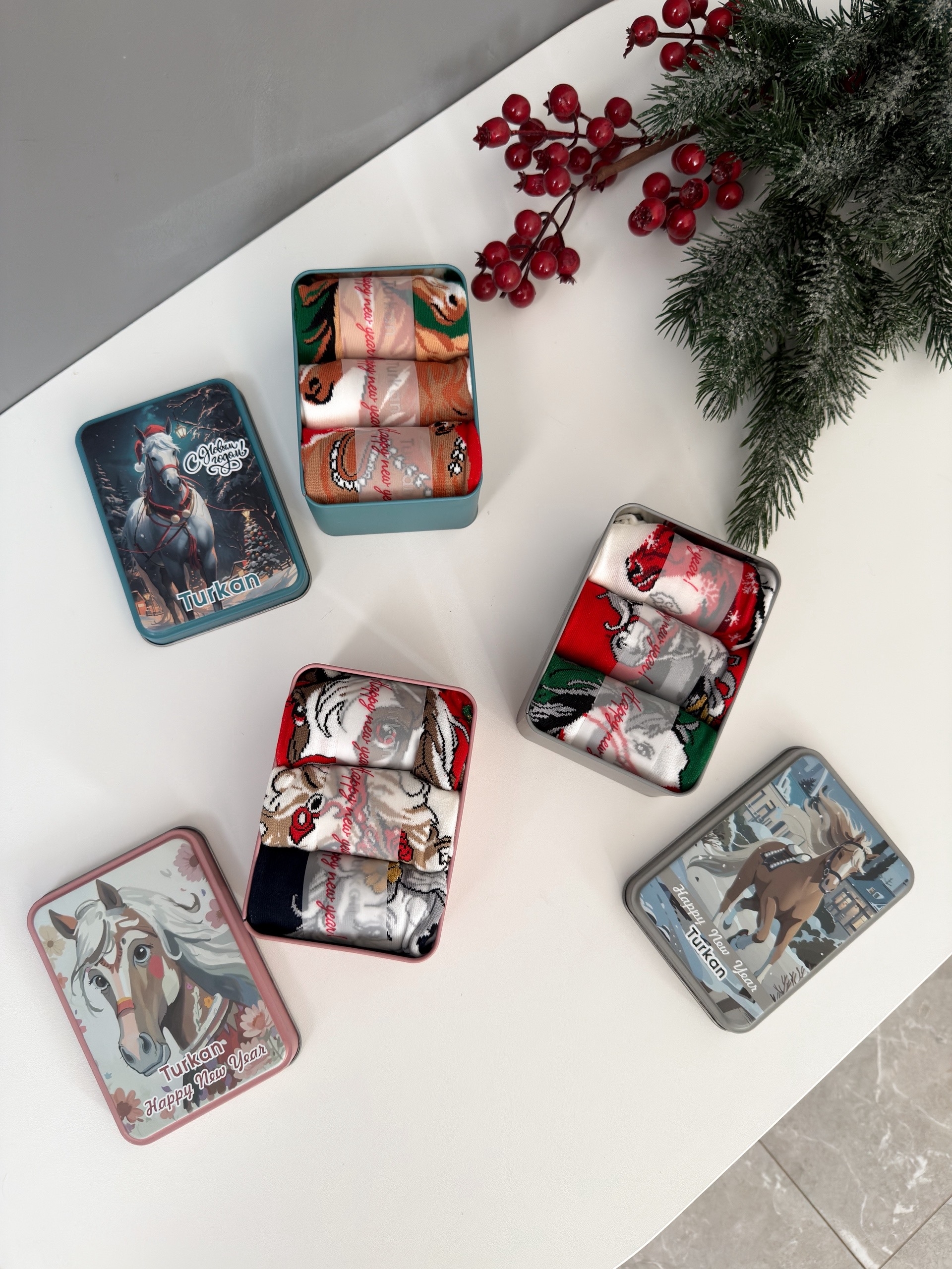 Носки Turkan HJ7888-3 коробка нг