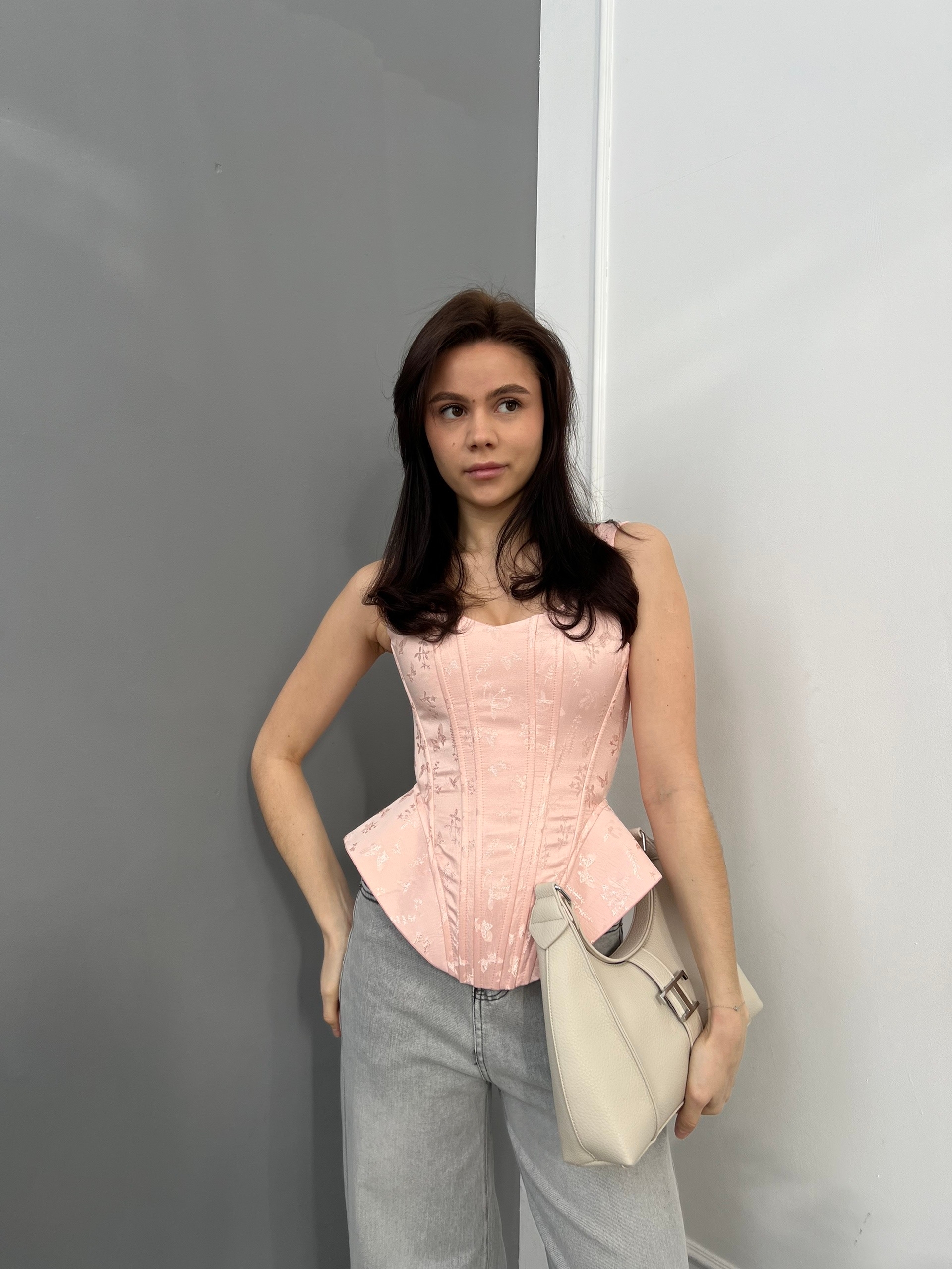 Корсет Utaa на лямках принт бабочки