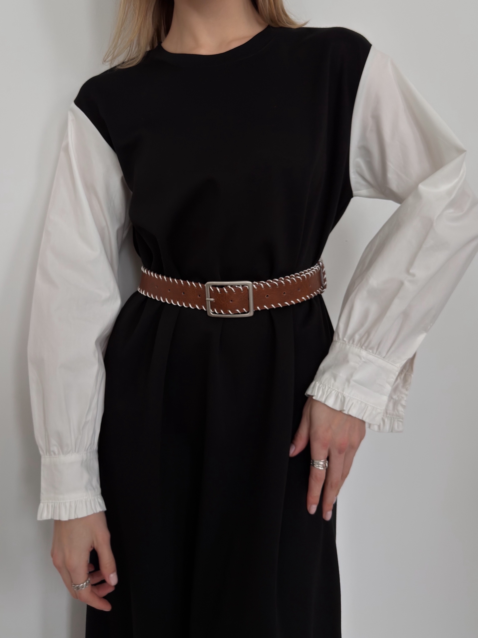 Ремень кожа окантовка нить