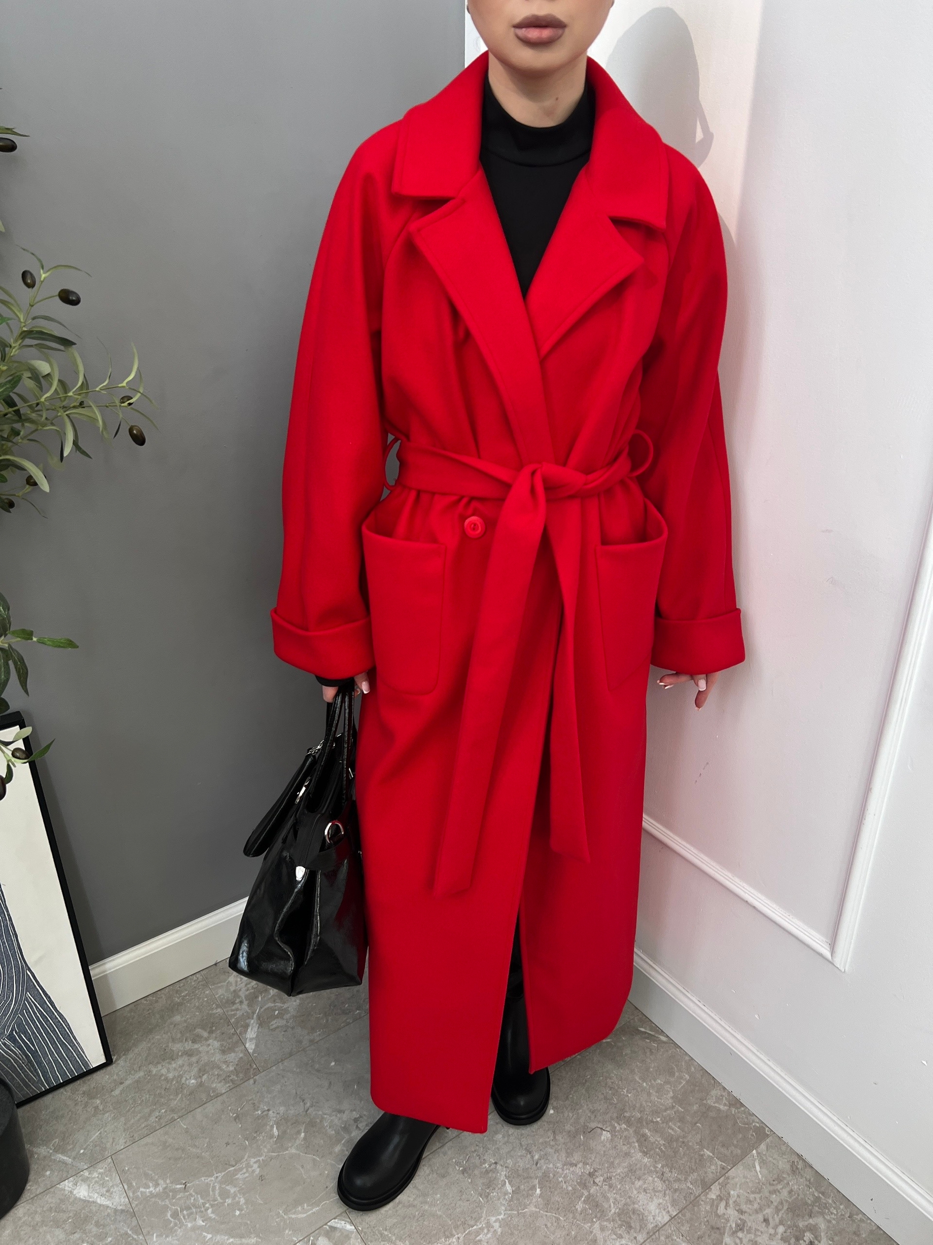 Пальто Mani Niri длинное