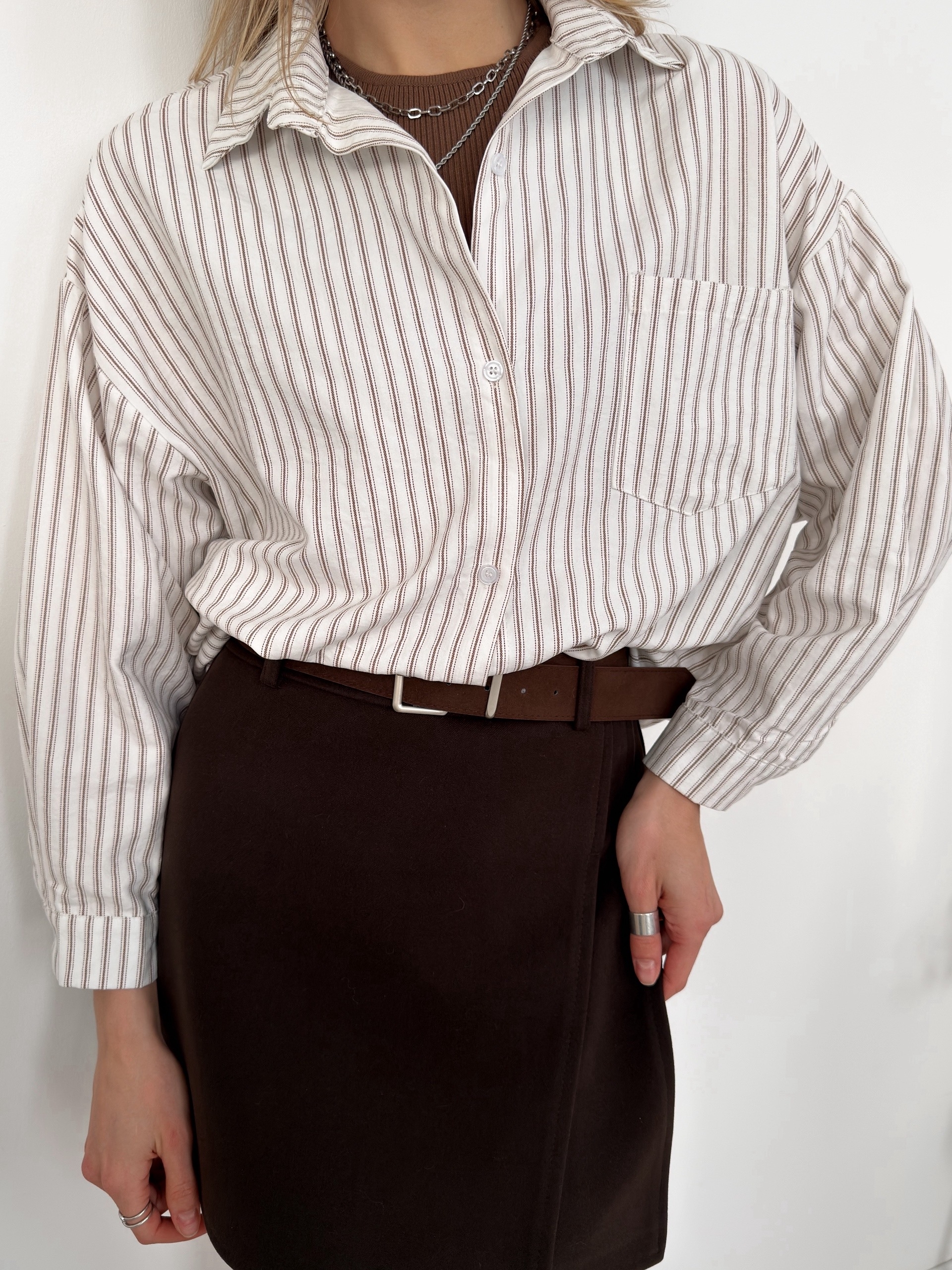 Рубашка Chuangxijidi 9791 в полоску