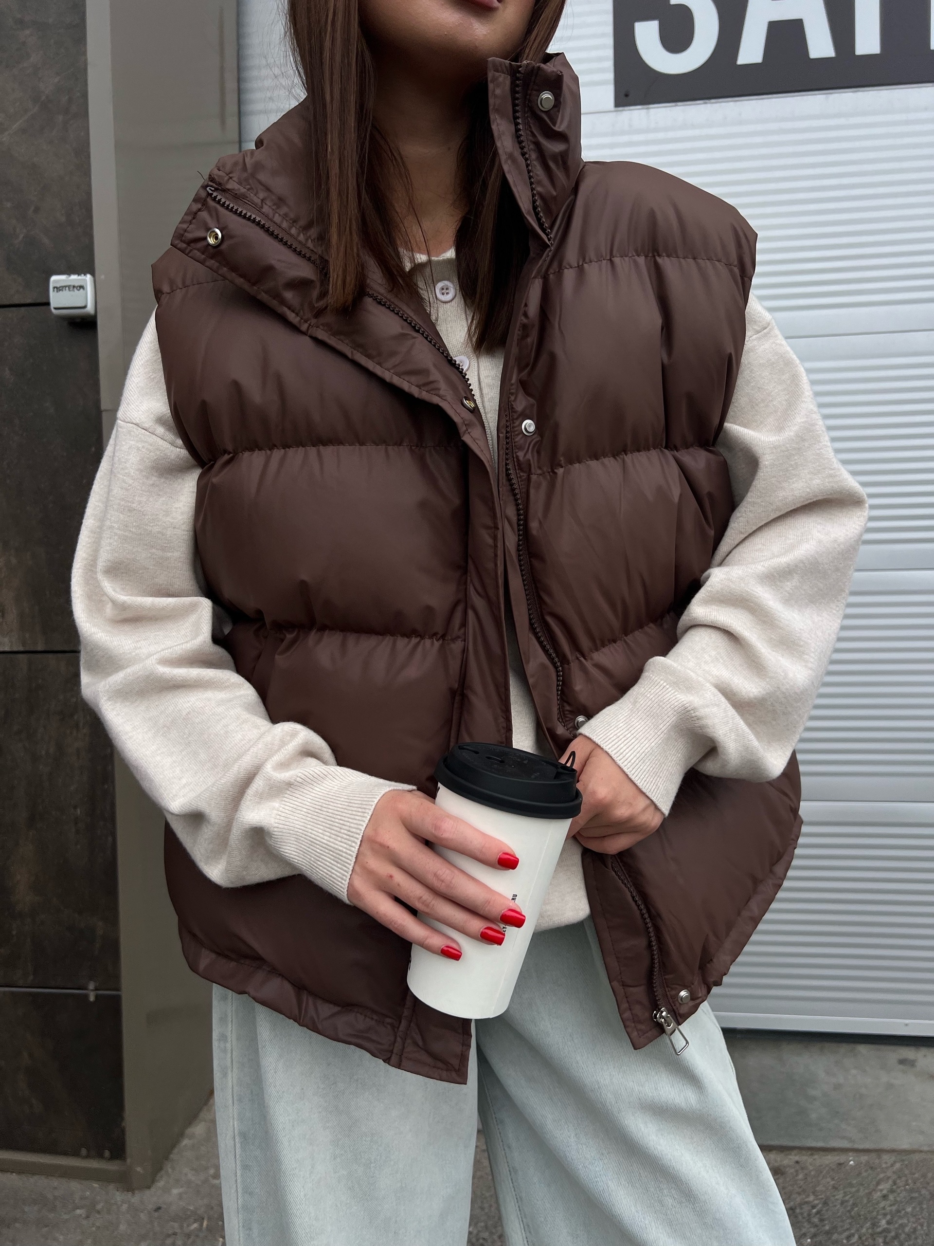 Жилет N.J brand 6089 болонь глянец