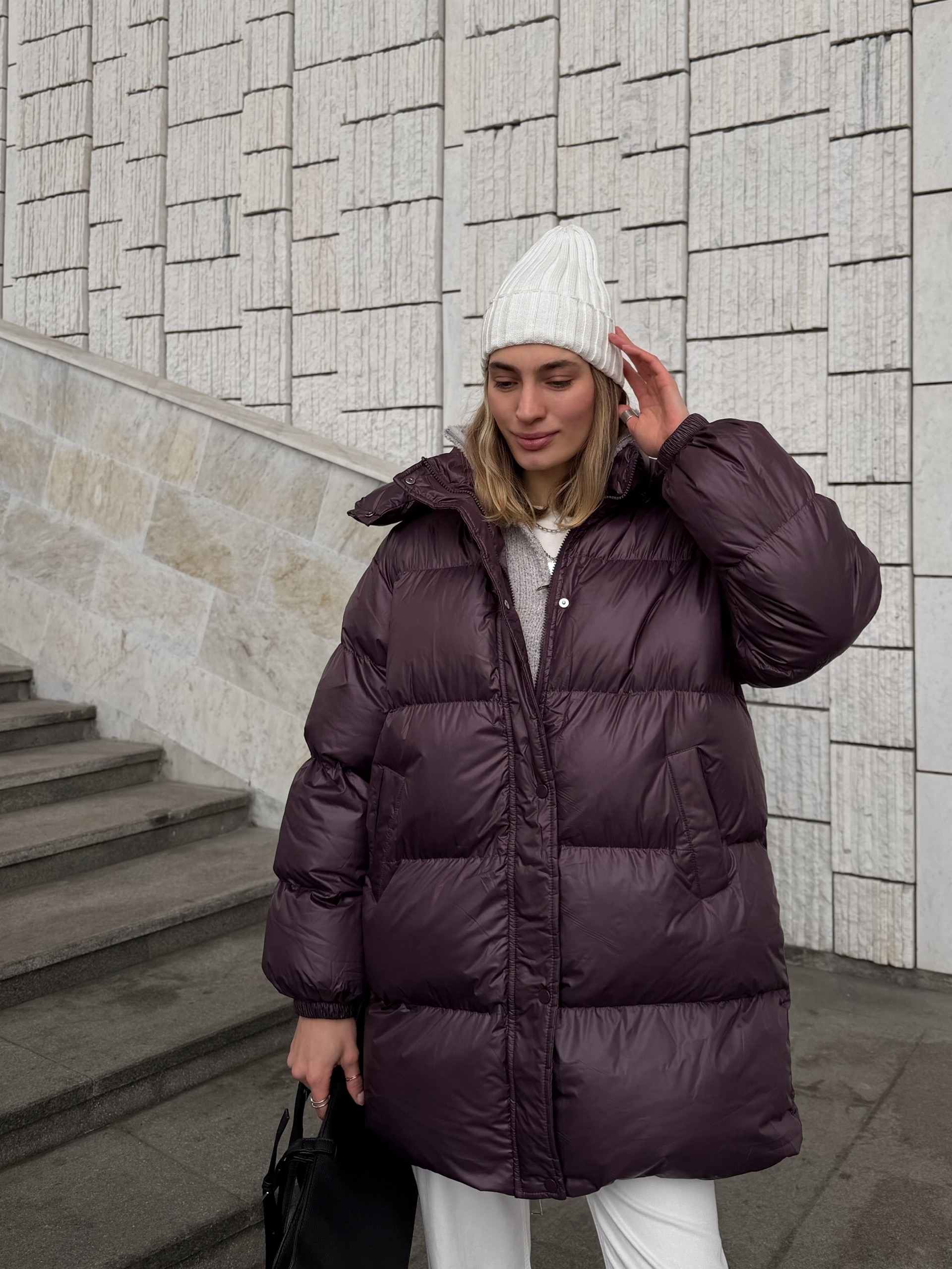 Куртка W5920 прямая средняя длина