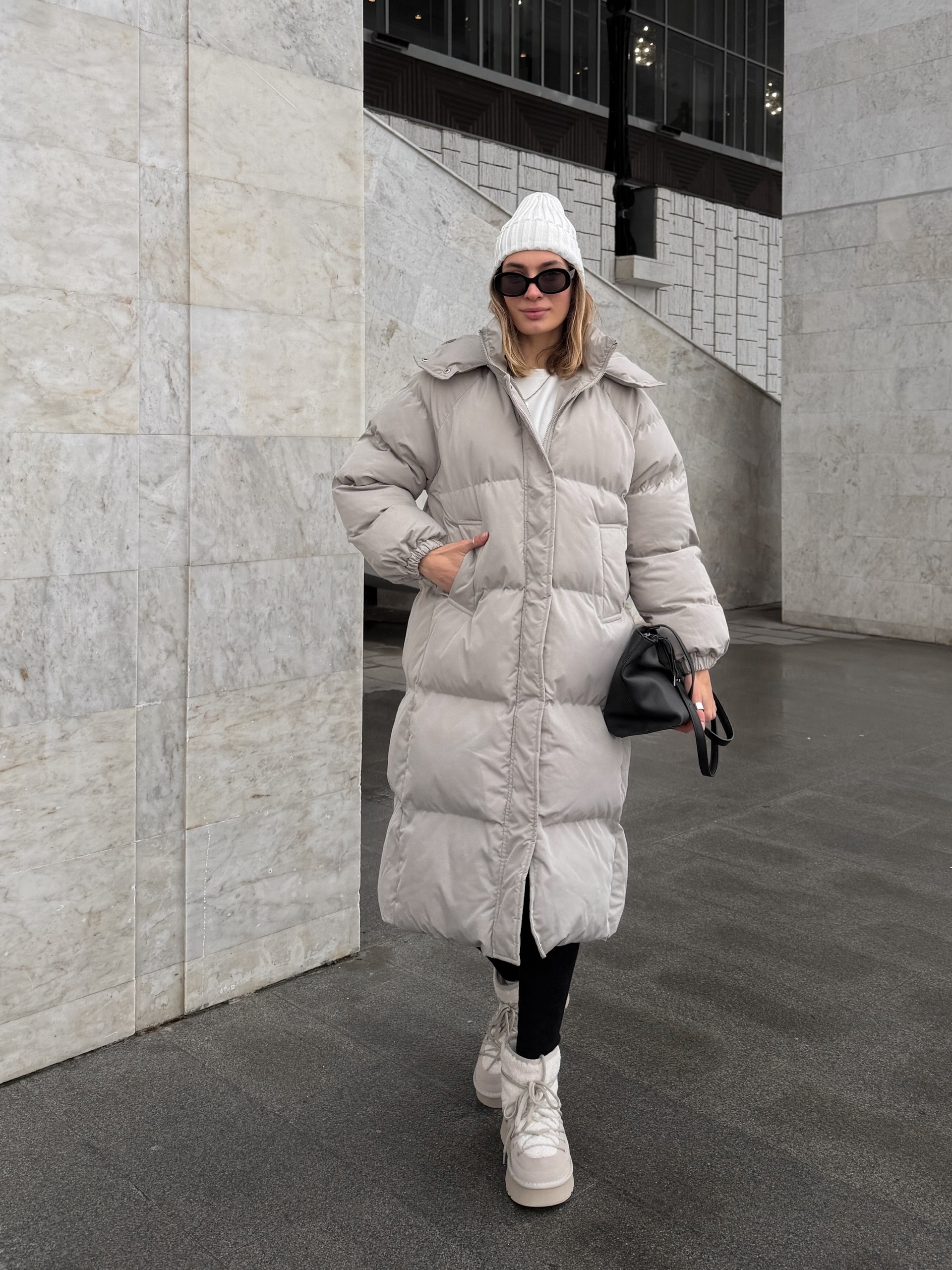 Куртка Cosmic 8939 длинная матовая с капюшоном