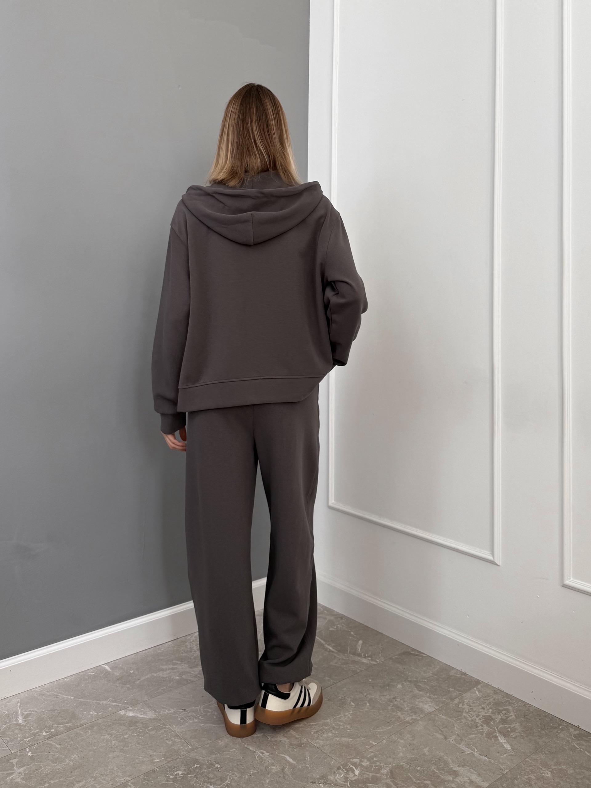 Костюм NJ brand 71761 худи на замке+кюлоты