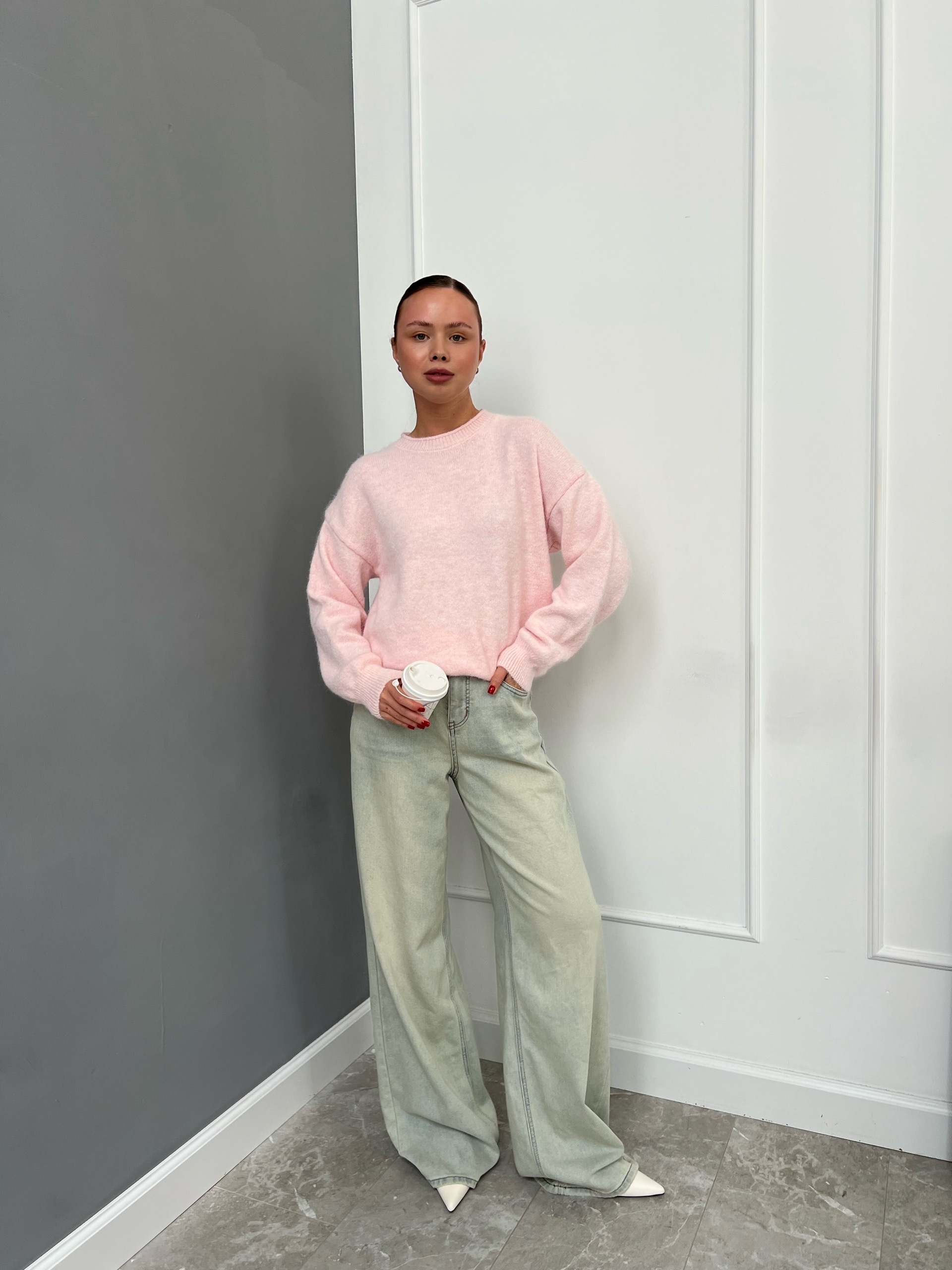 Джемпер F1002 резинка ворот необработ край