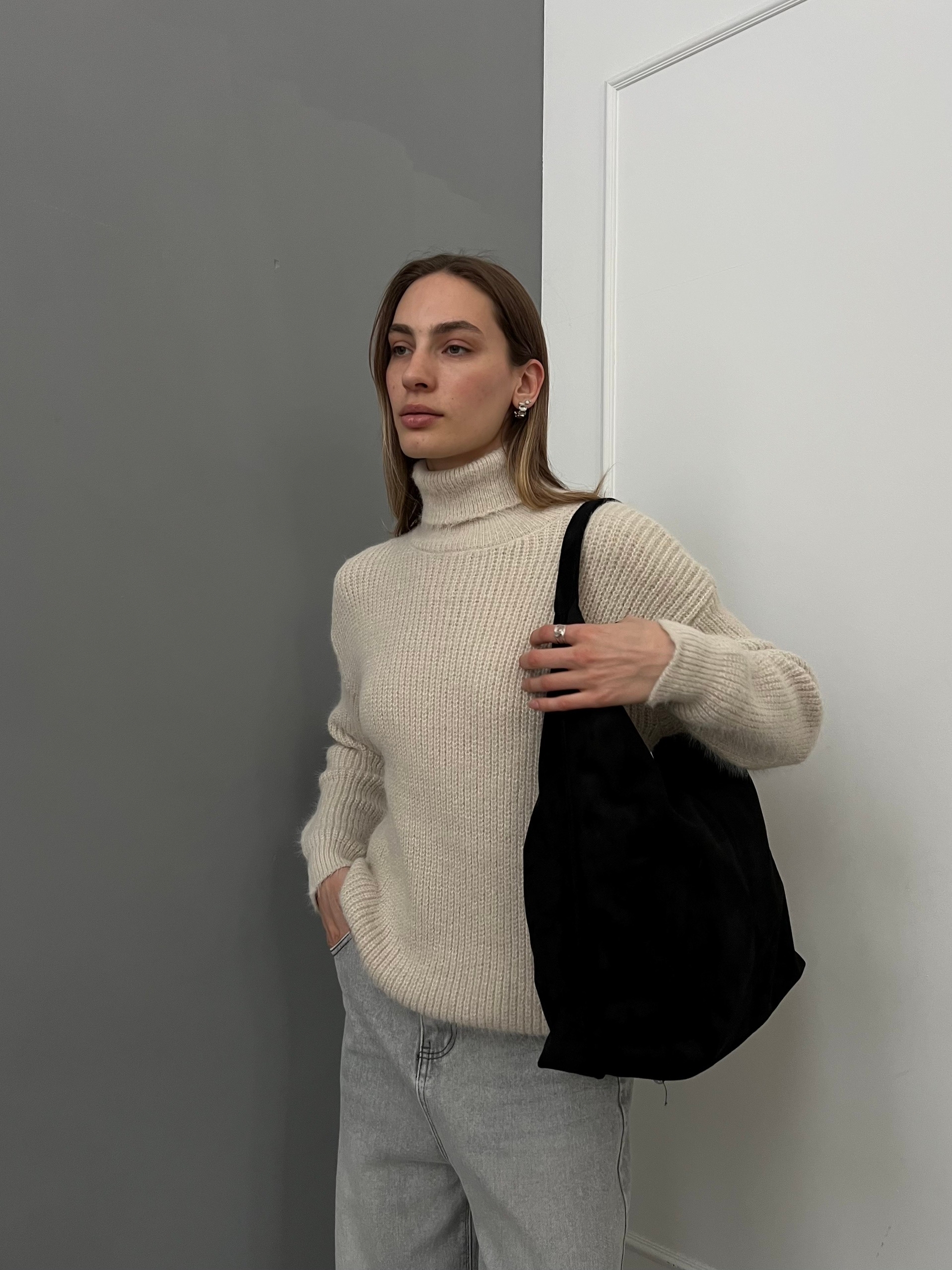 Сумка Kdl-1116 замша строчка