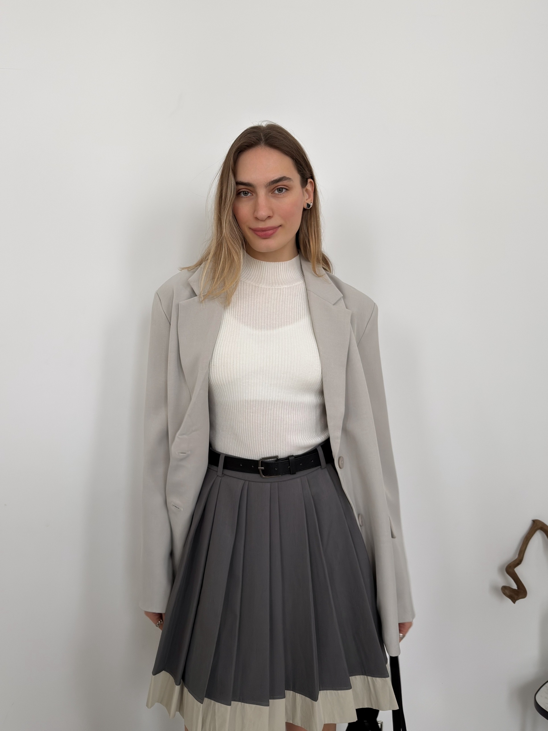 Юбка GT 5022 плиссе двойной цвет