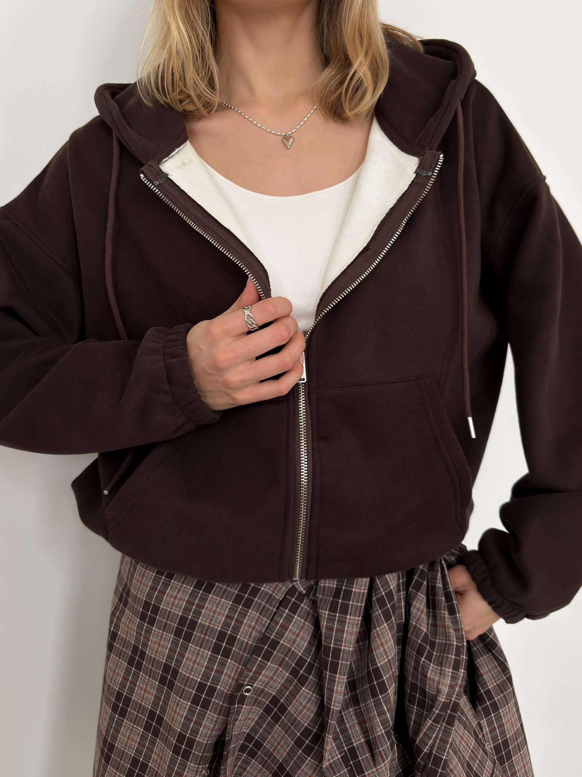 Худи Korea 1209  флис затяжка