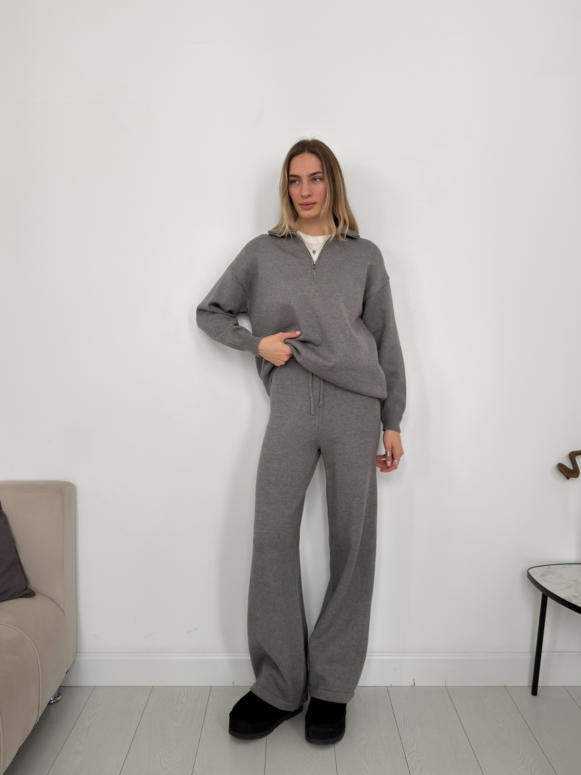 Костюм NJ 2025666 джемпер поло на замке+брюки