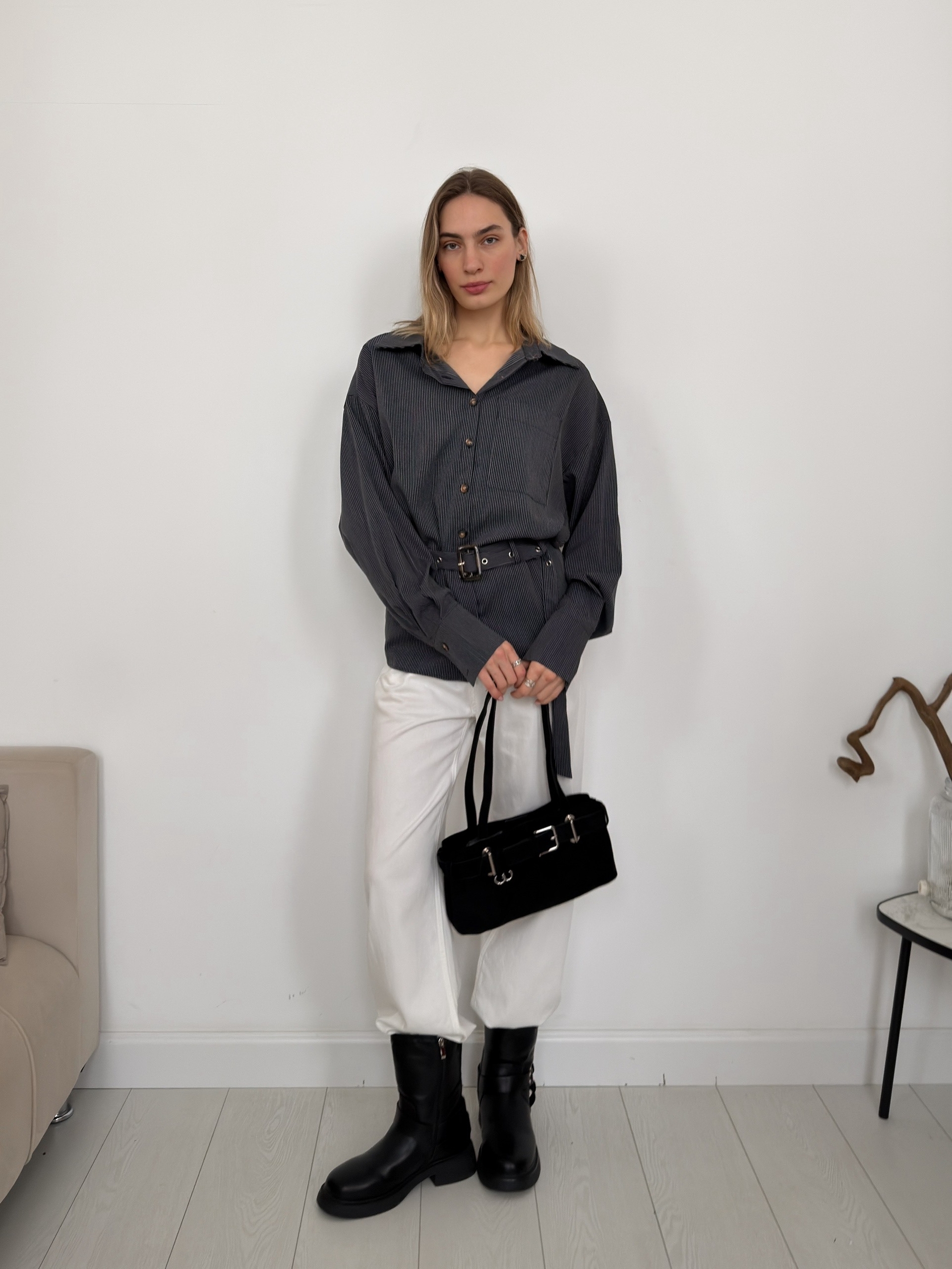 Рубашка xitang 9953 с поясом