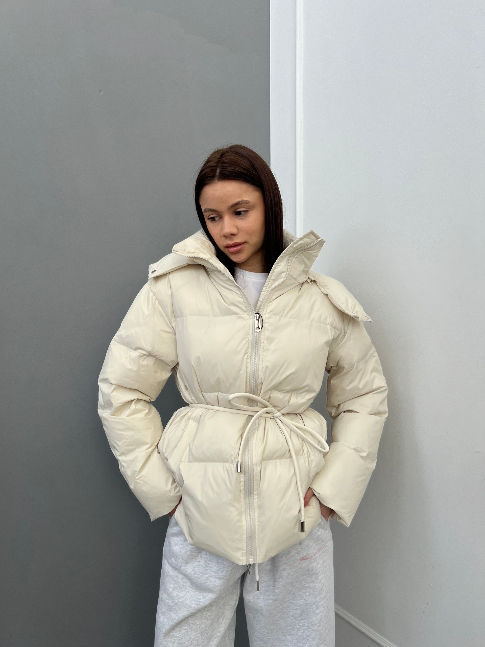 Куртка W 5983 с пояском