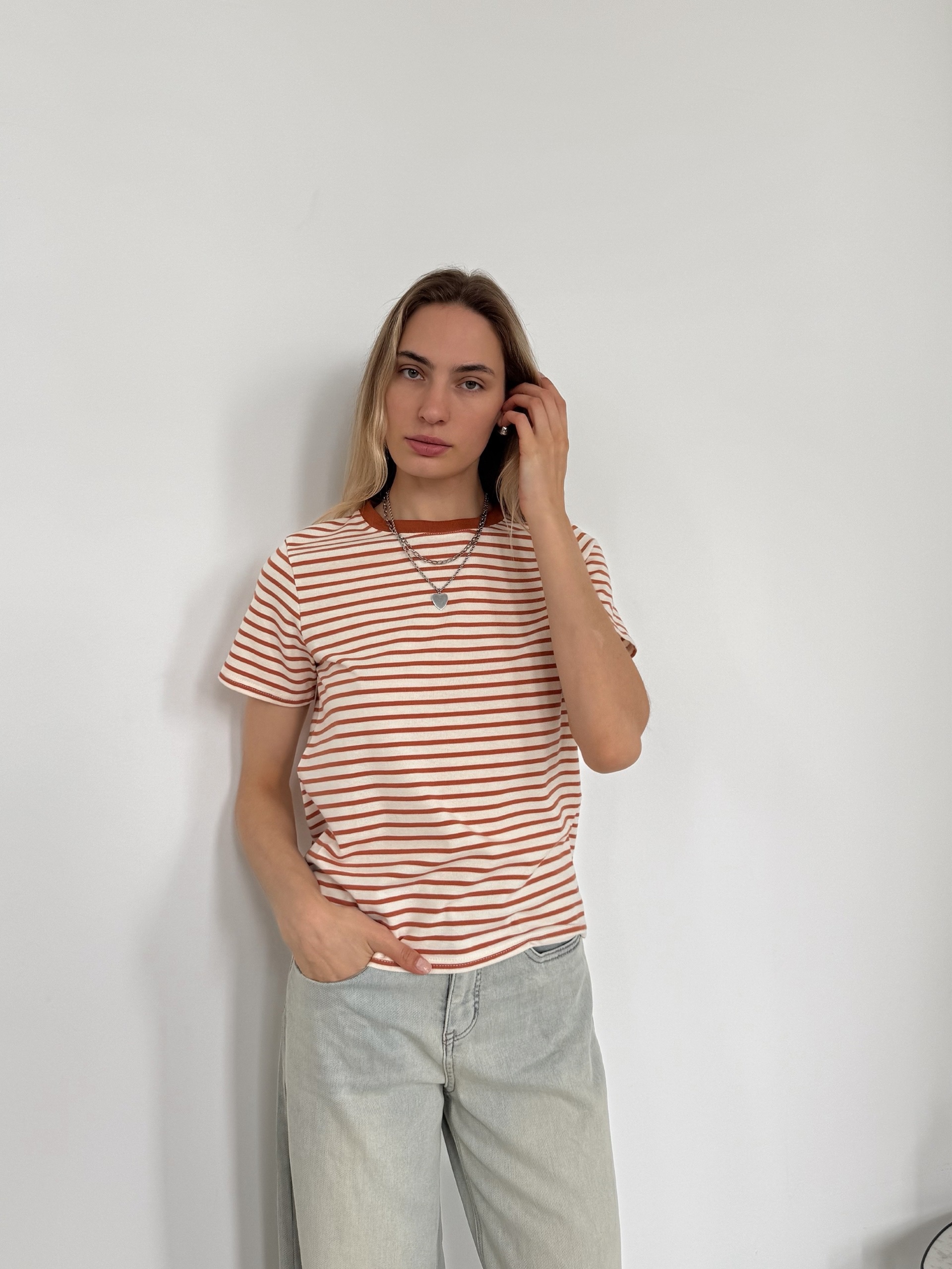 Футболка A.Studio 8355 в полоску