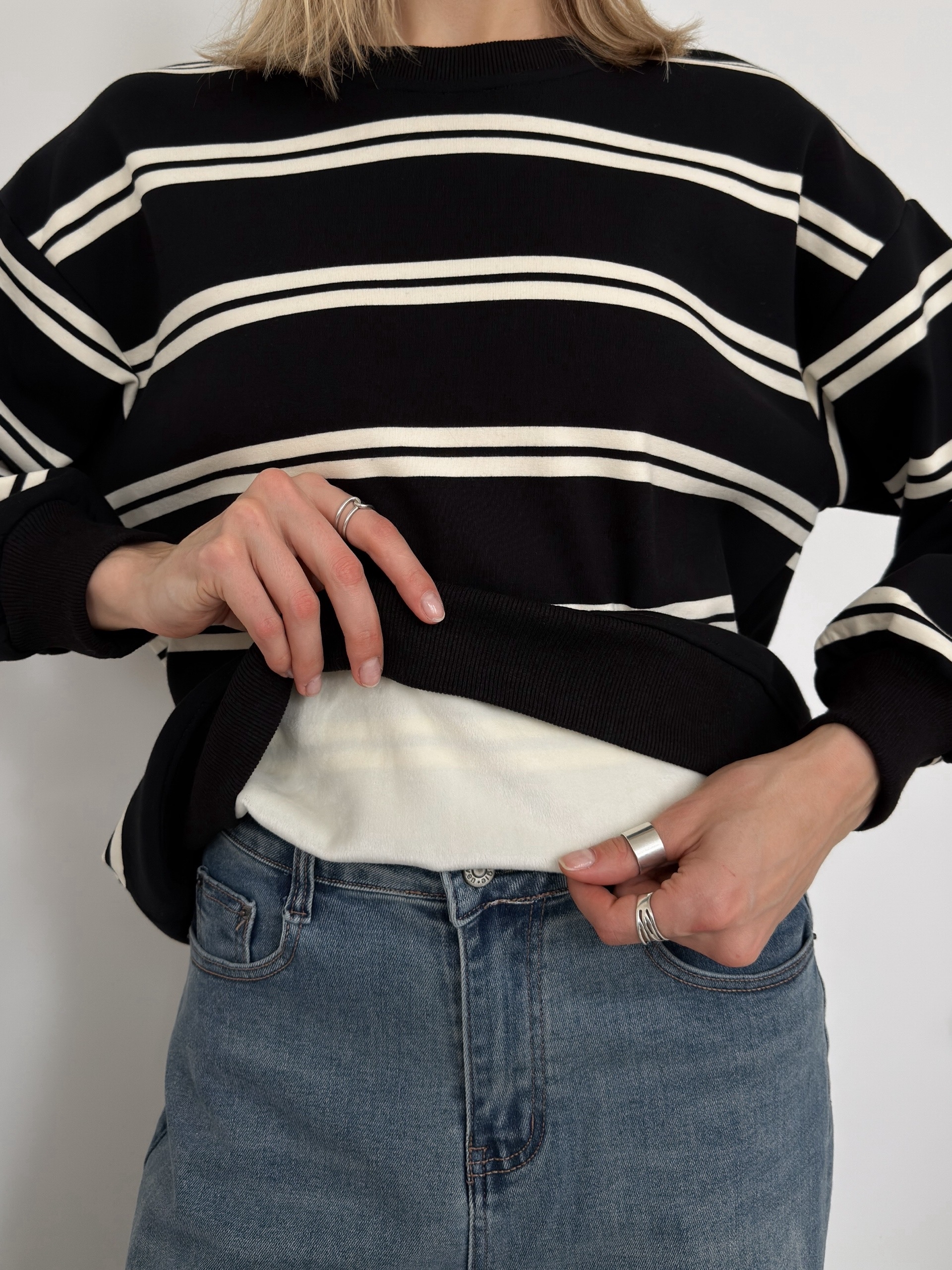 Джемпер HUA HUA 1188 в полоску