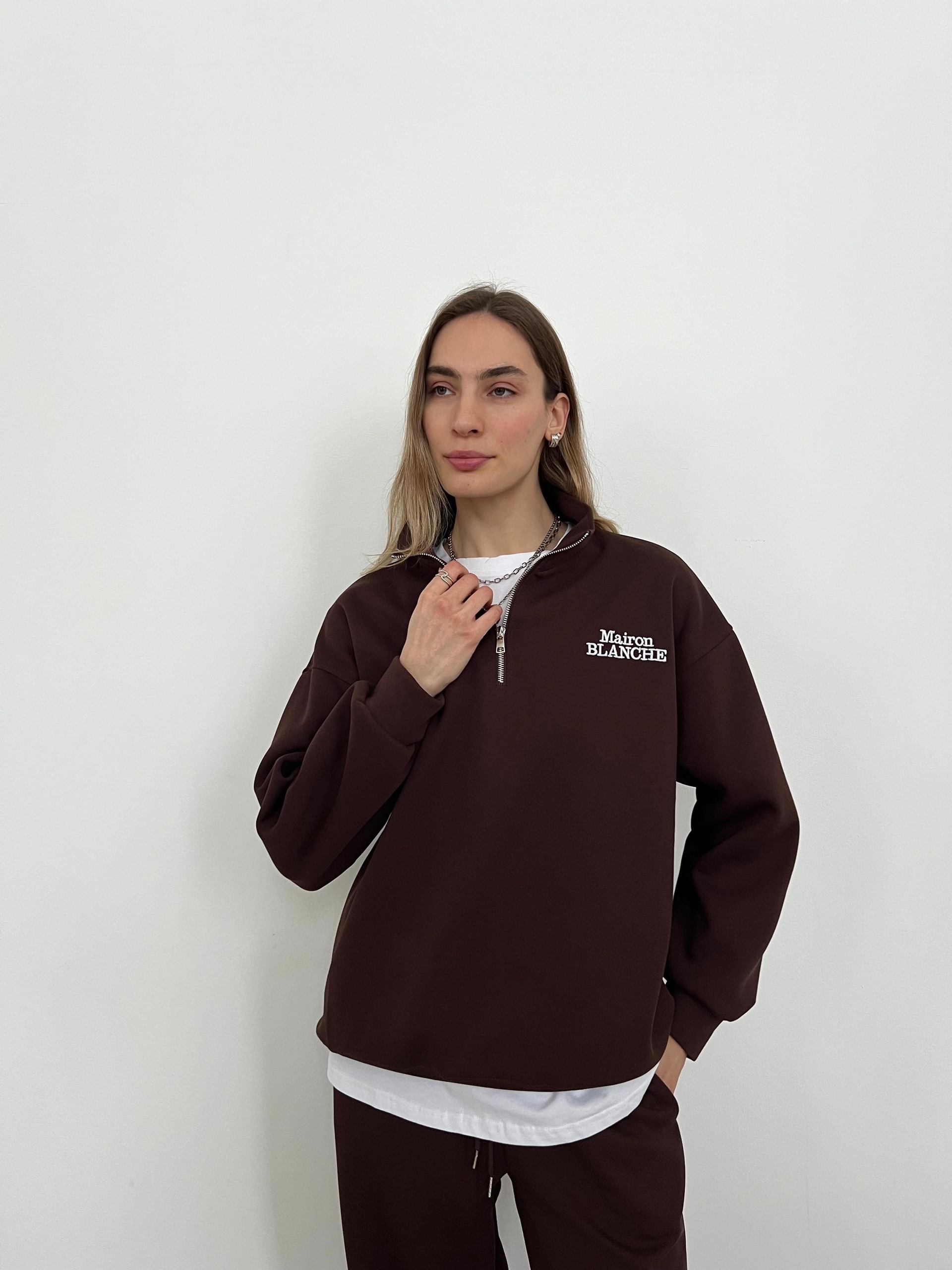 Костюм Korea 1777 Mairon Blanche свитшот+джогеры