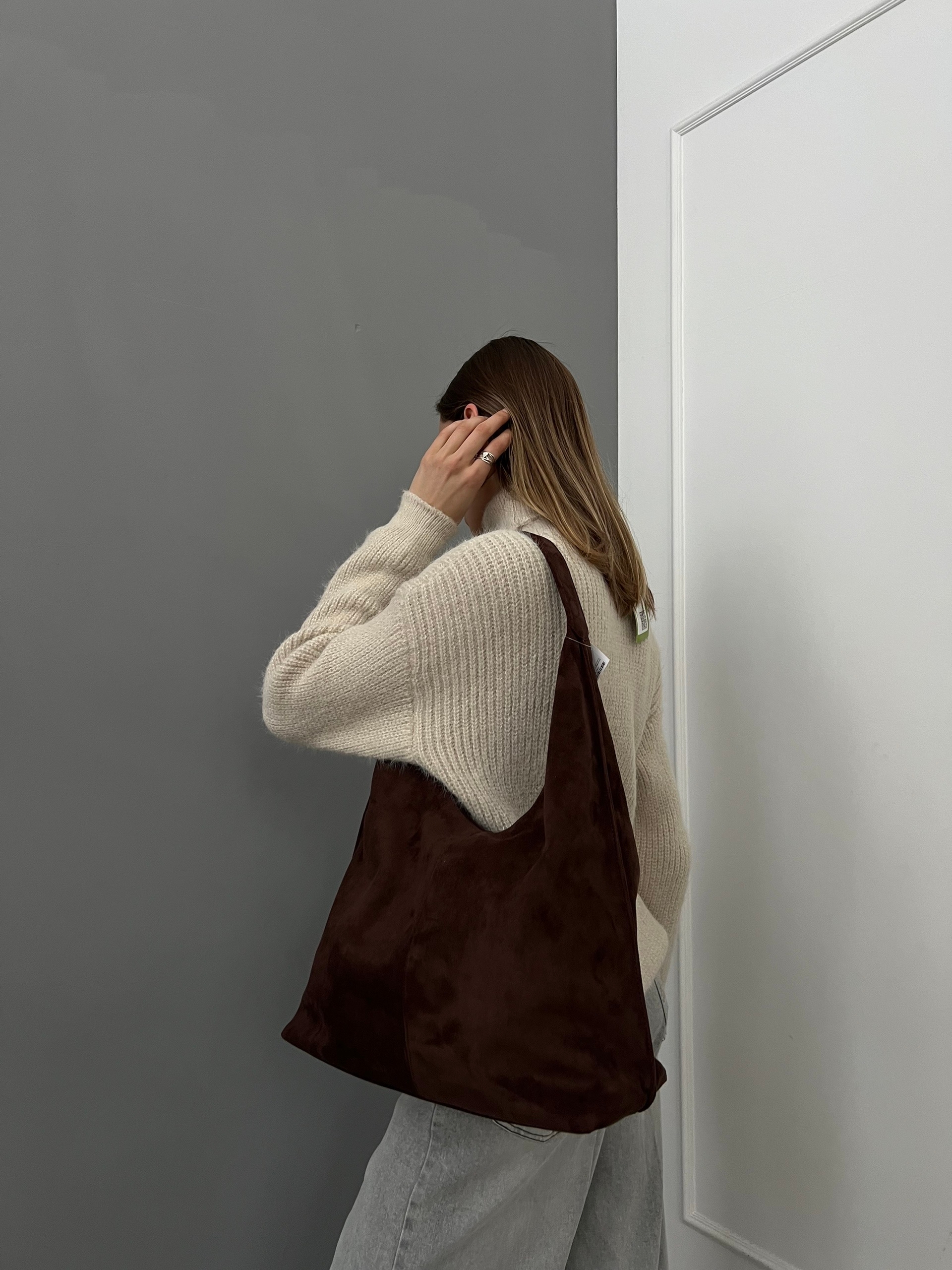 Сумка Kdl-1116 замша строчка