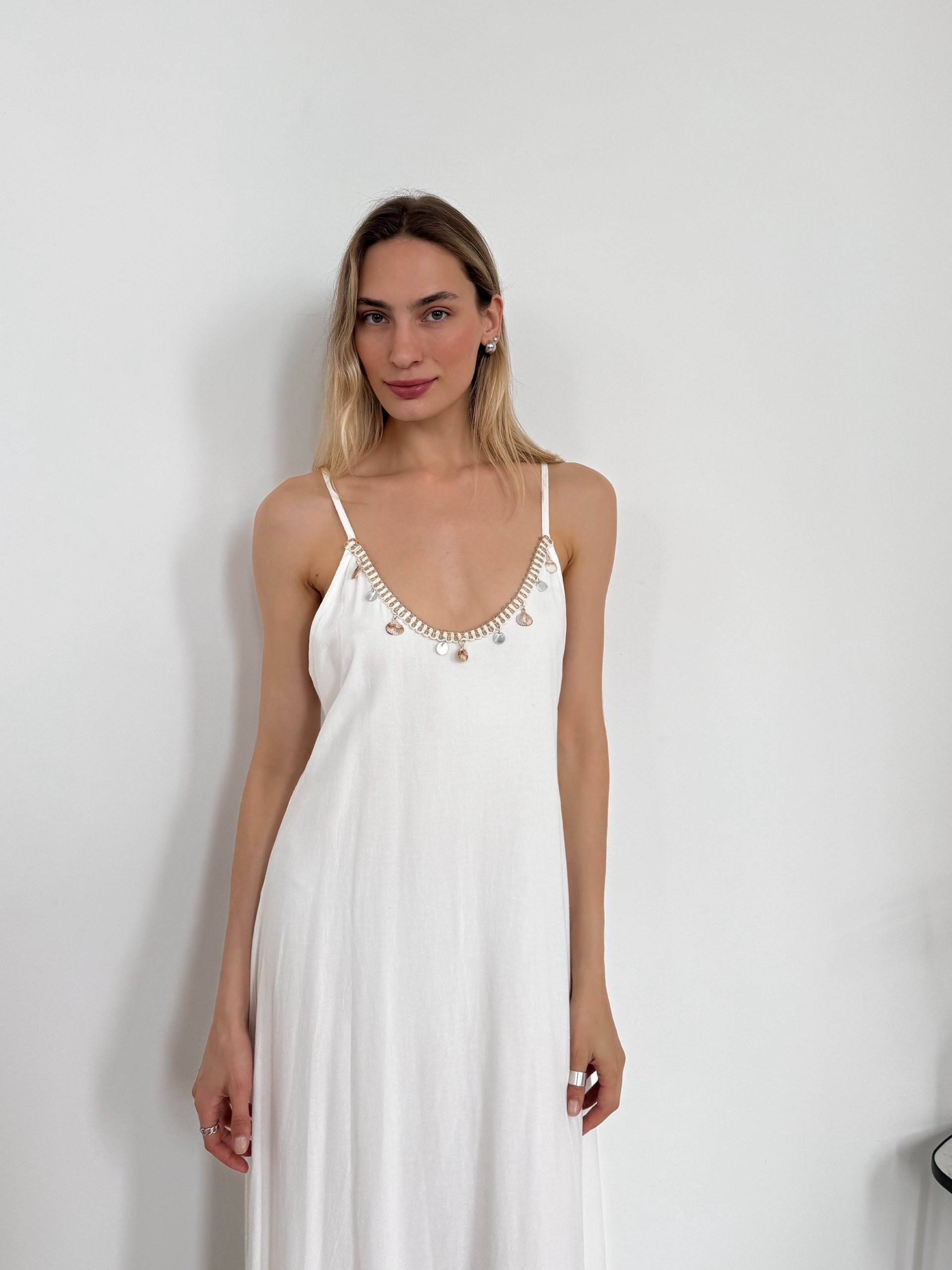Платье Fashion 9096 декор ракушки