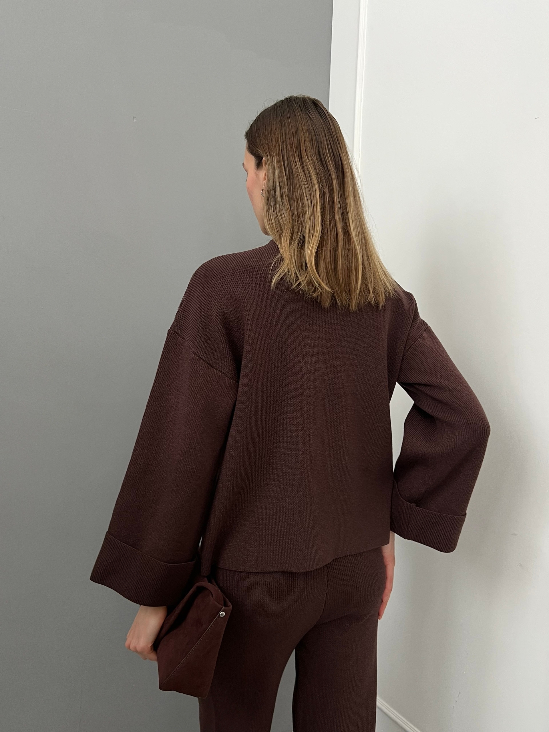 Костюм 3369 подворот на рукавах трикотаж