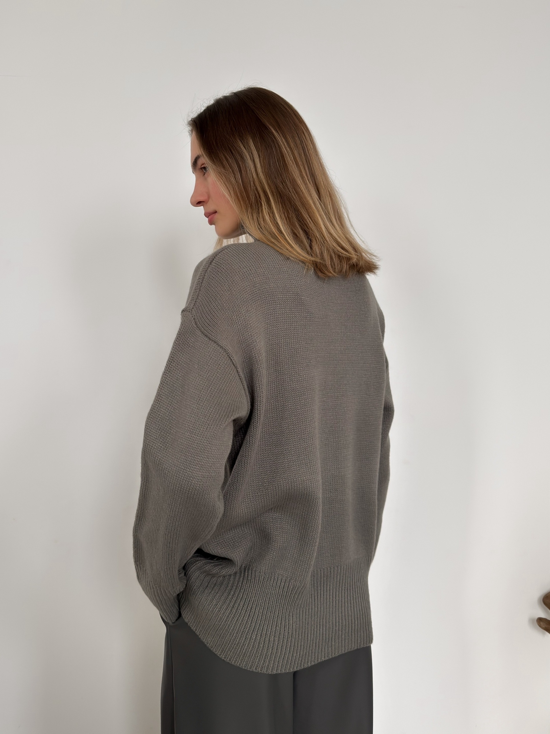 Джемпер NJ 20155 ворот рубчик