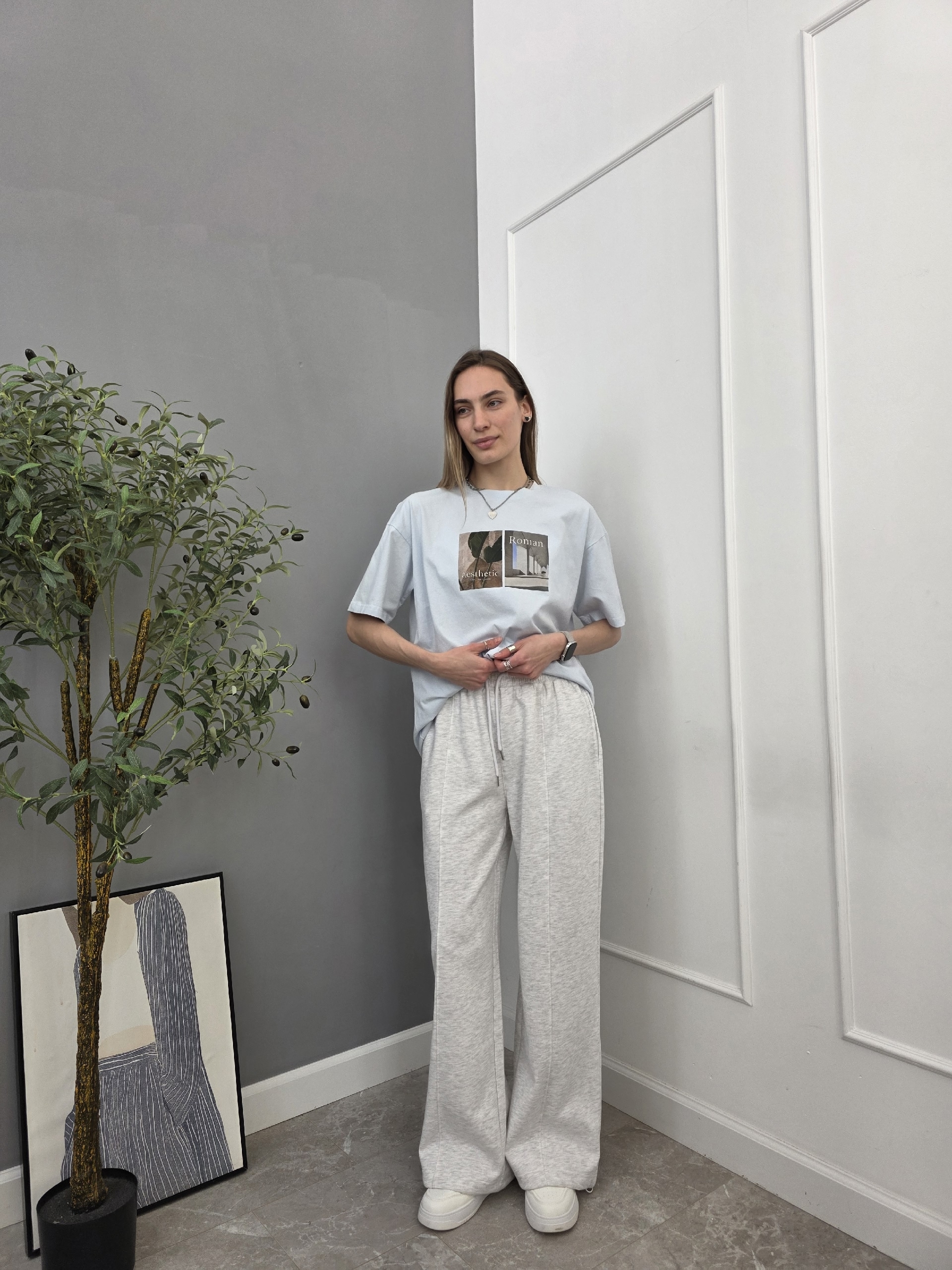 Брюки спорт NJ 5595 строчка