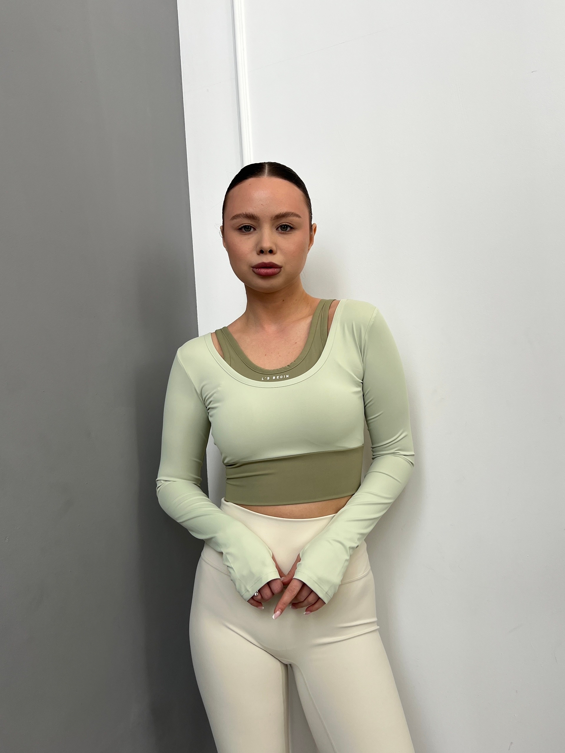 Кофточка 933 лямки двухцветная