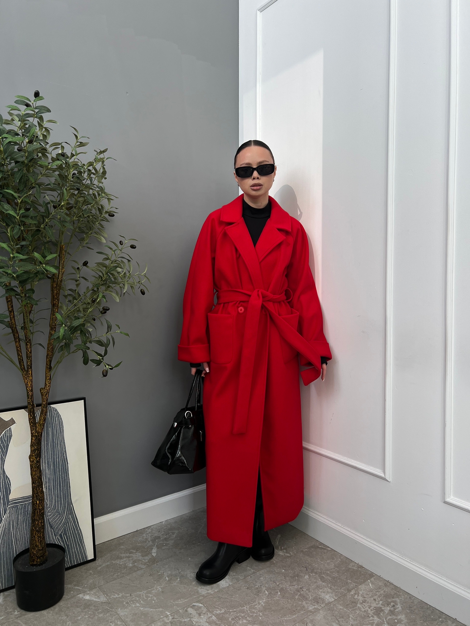 Пальто Mani Niri длинное