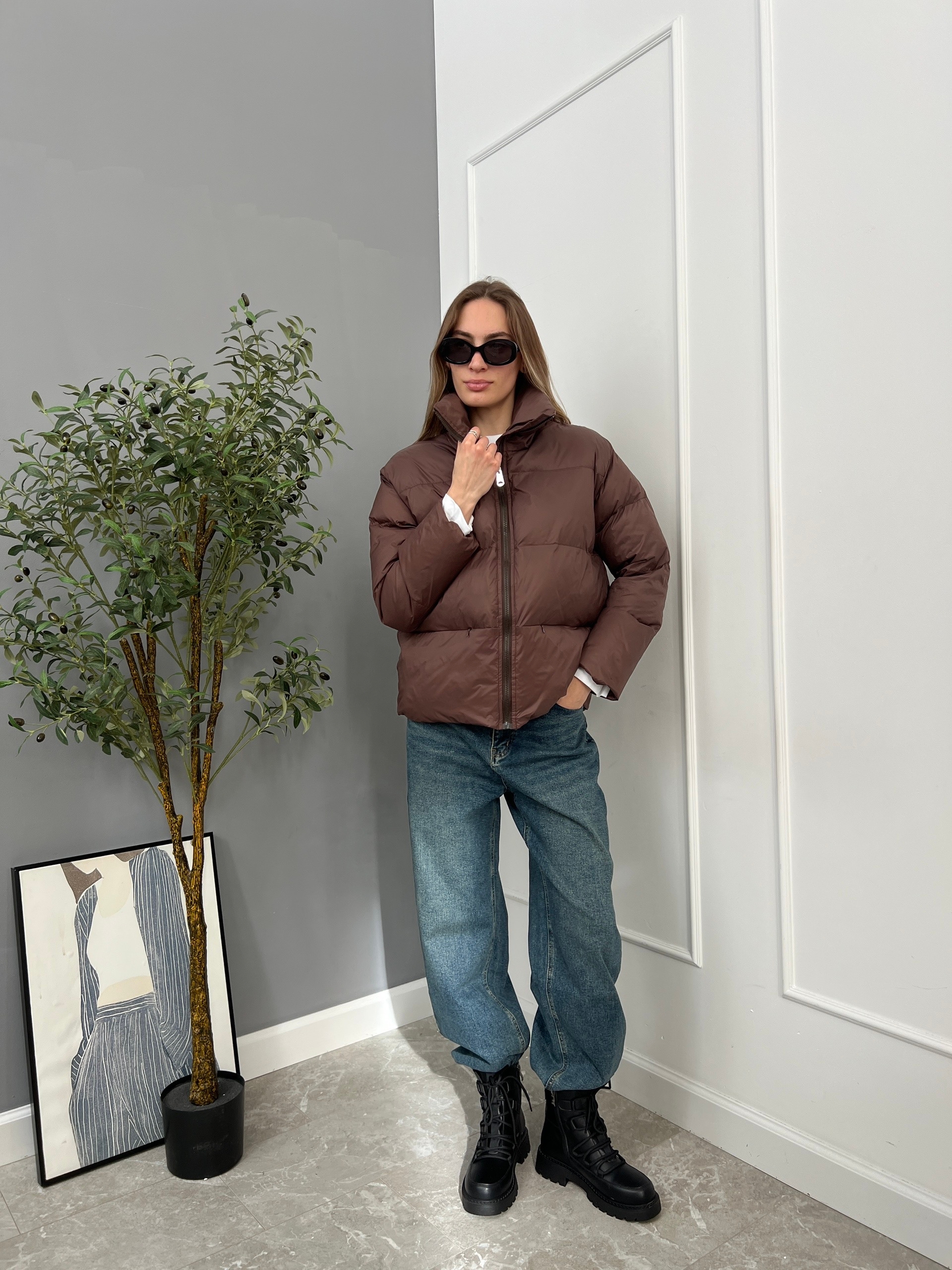 Куртка W 5952 высокий ворот