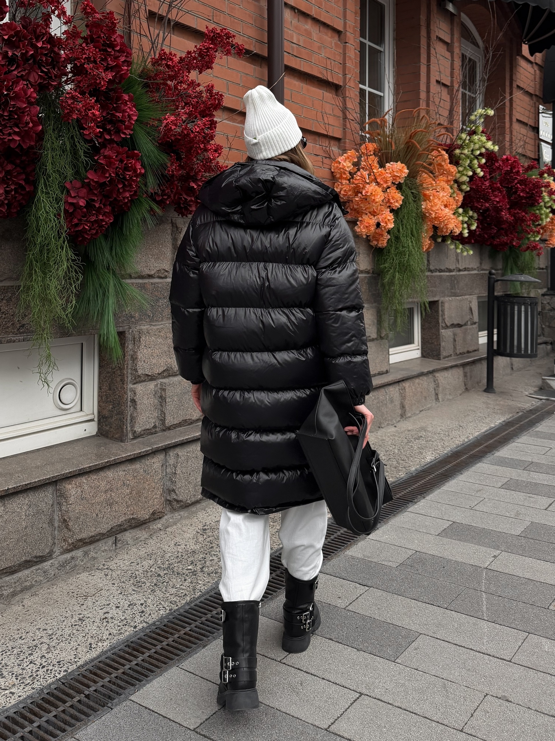 Куртка 9:30 5709 длинная глянец с капюшоном