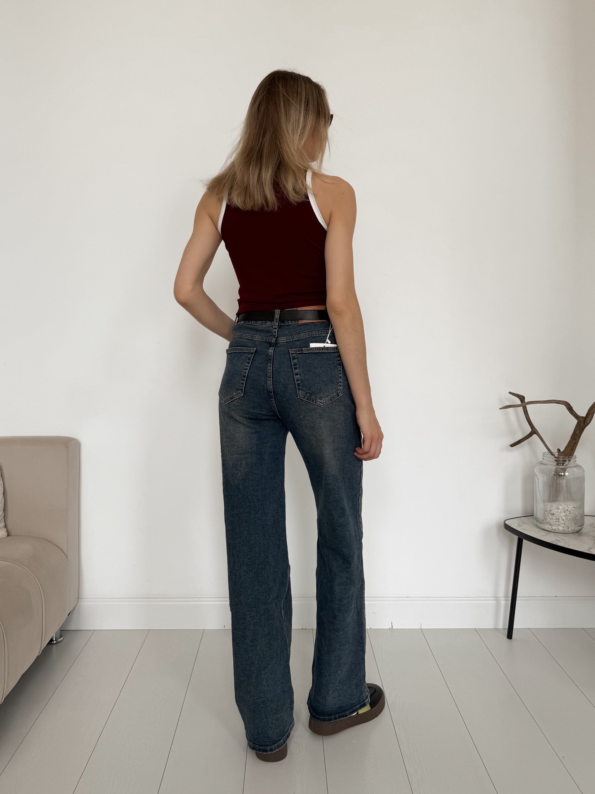 Джинсы Praisejeans E5877K трубы с потертостями