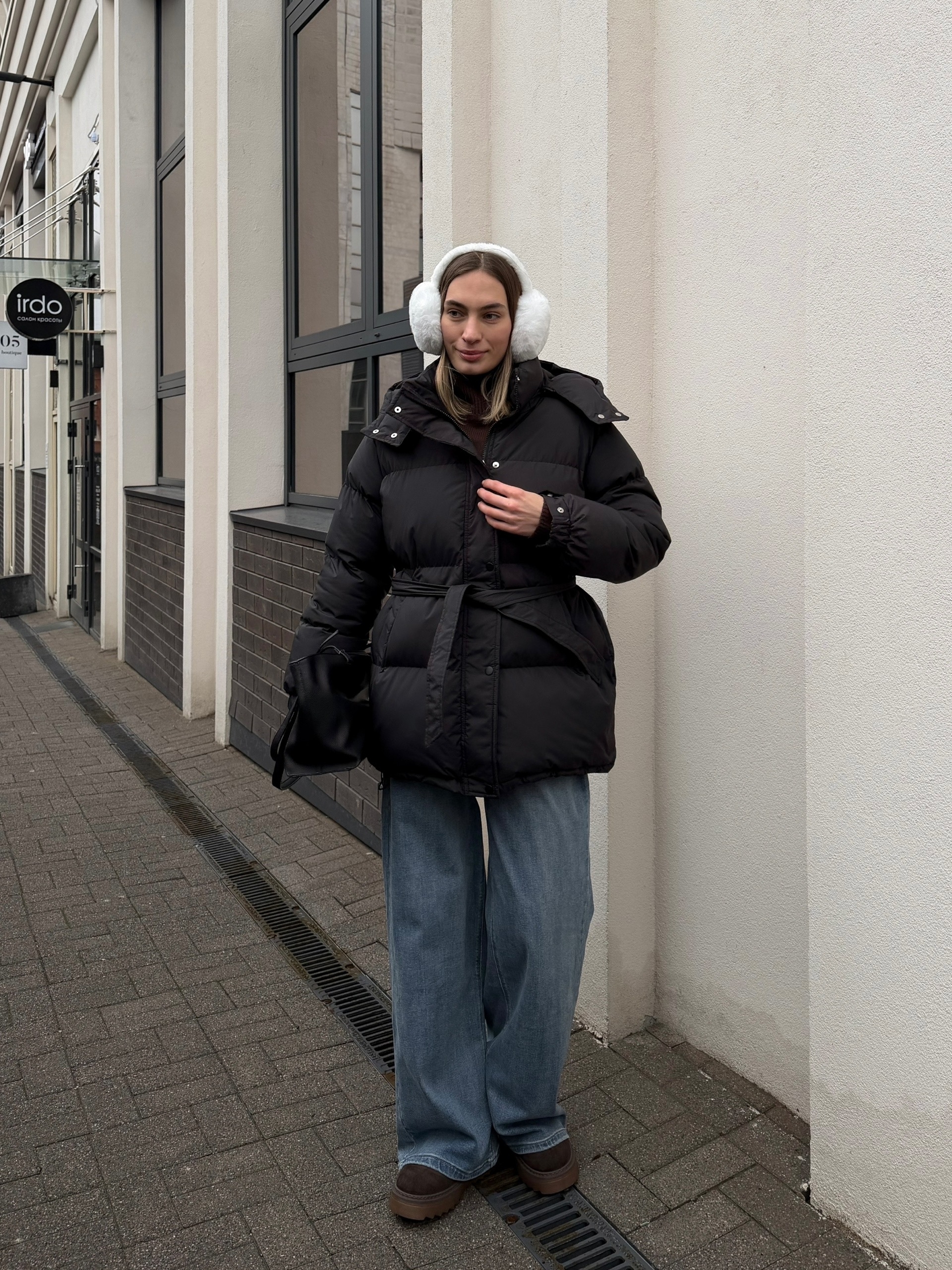 Куртка W5928 с поясом