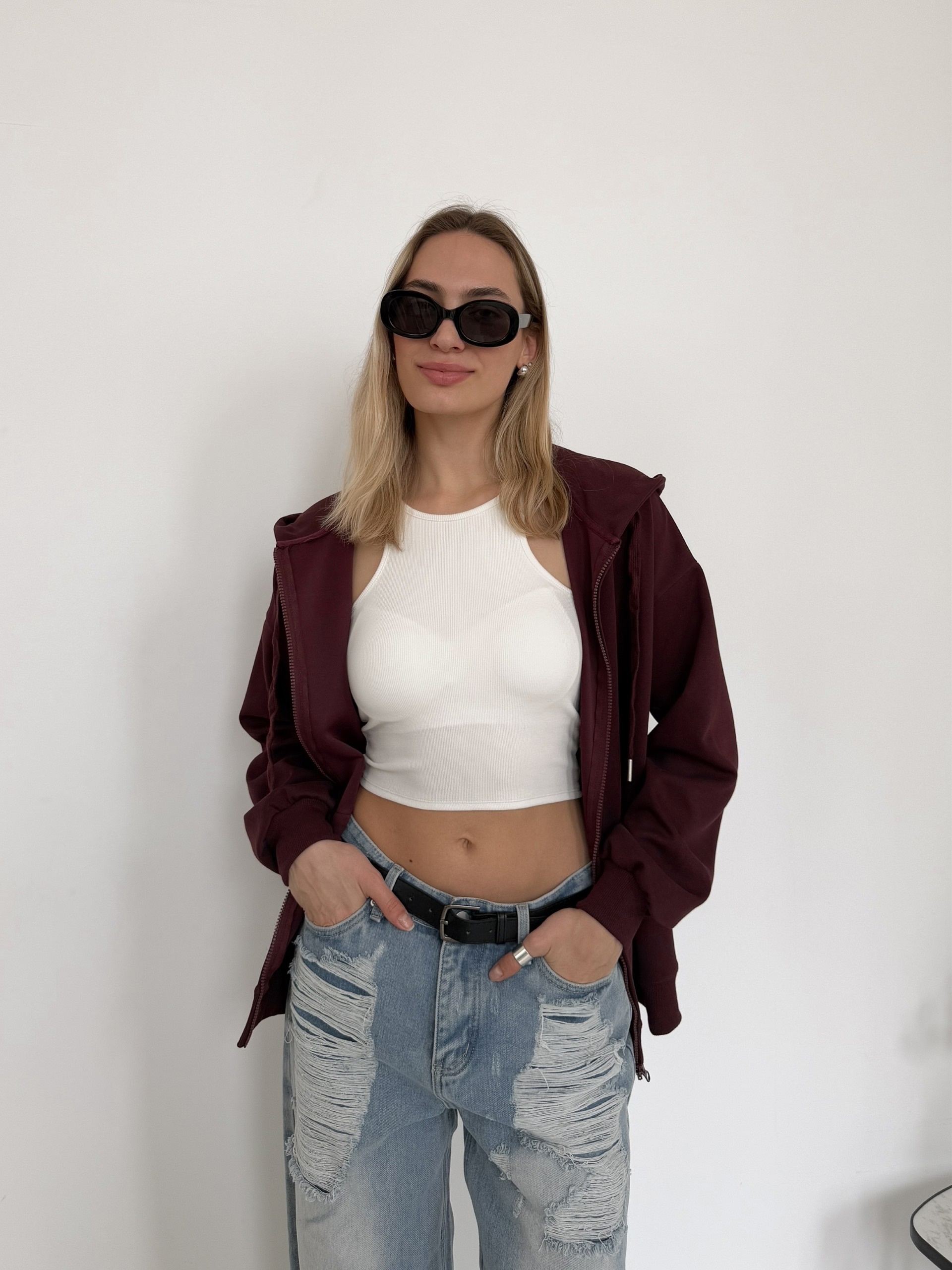 Толстовка L.Lady 1600 удлиненная на молнии